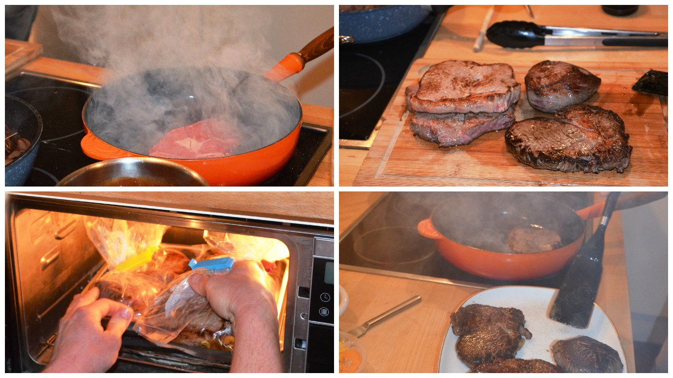 Gourmetfleisch Sous-vide Collage