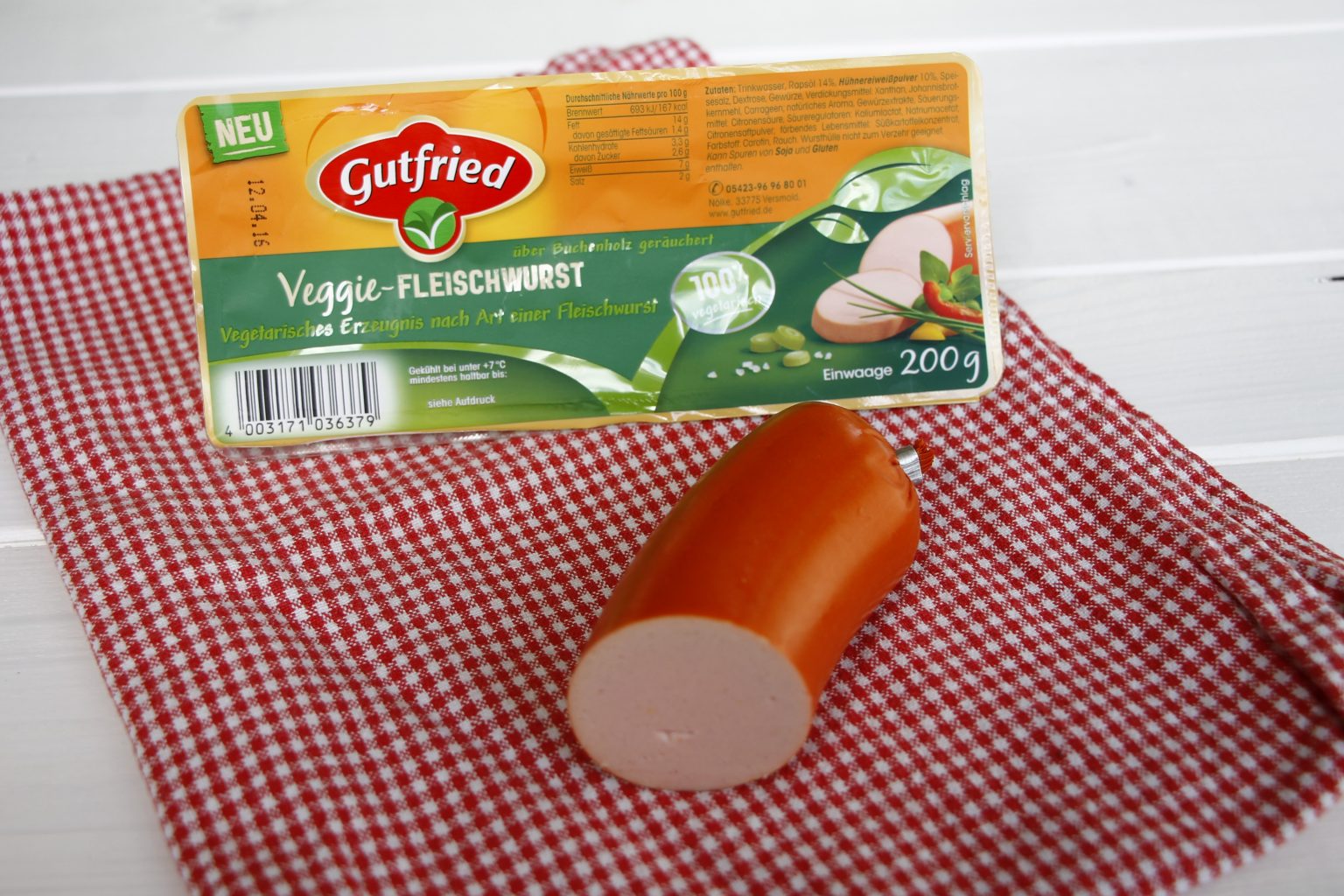 vegetarische Fleischwurst Gutfried