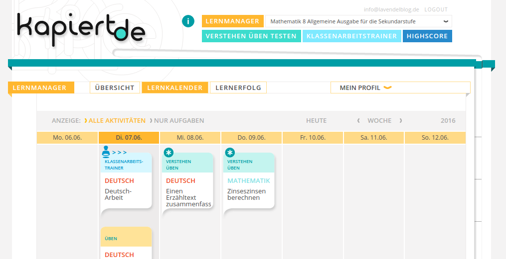 kapiert.de Lernkalender