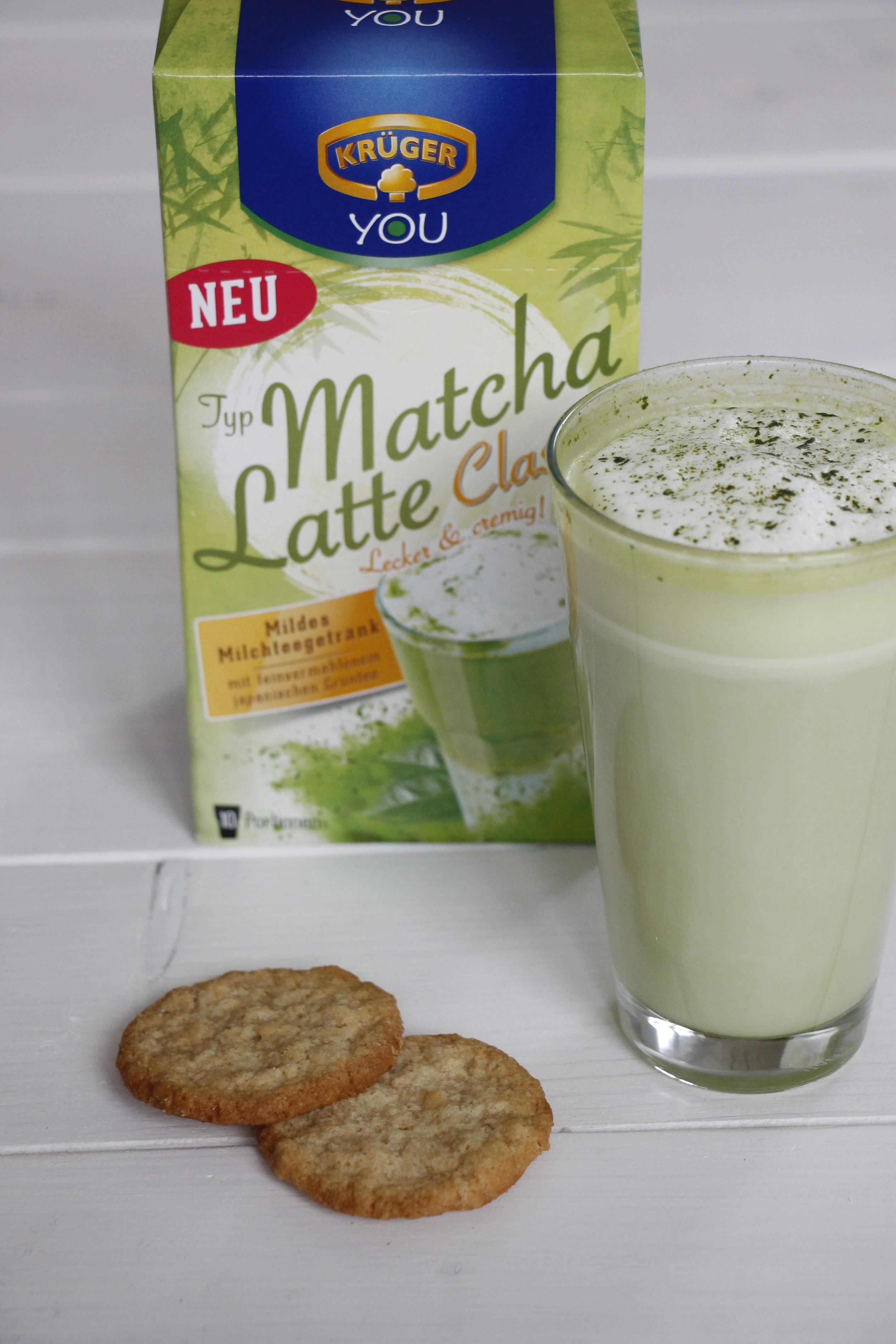 Selbstgemachte Kokospralinen mit KRÜGER YOU Matcha Latte - Lavendelblog