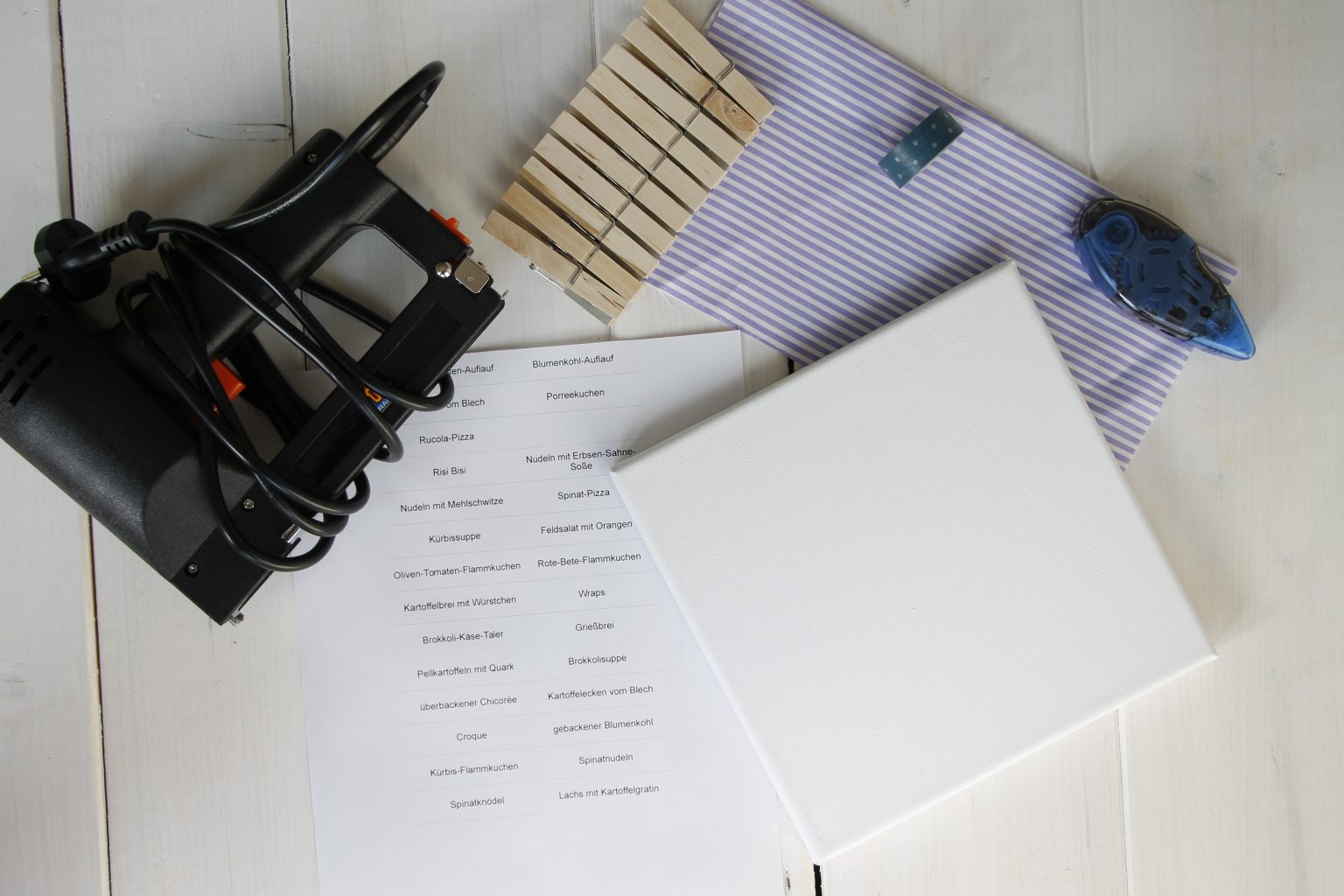 Essens-Wochenplan DIY