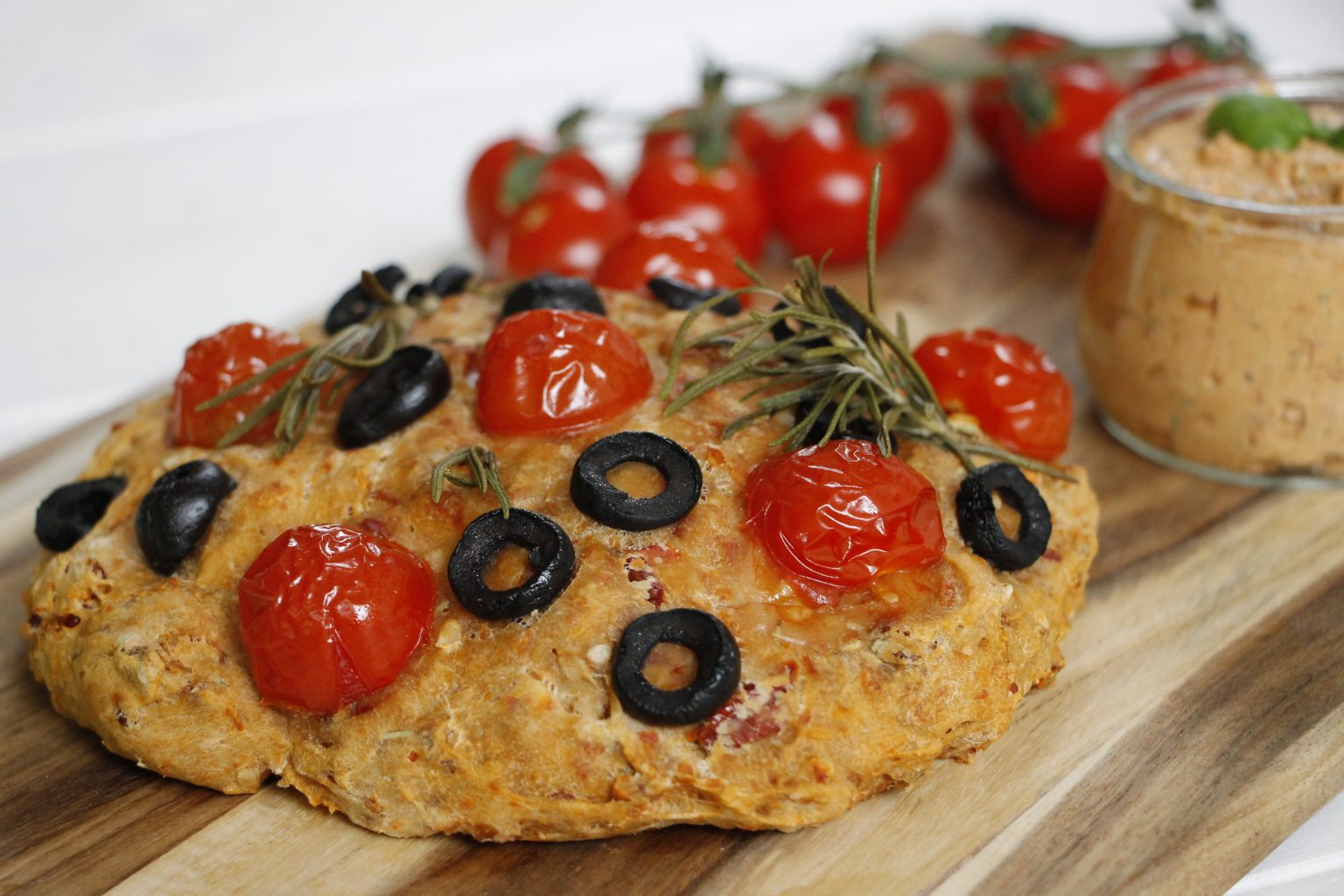 Focaccia getrocknete Tomaten