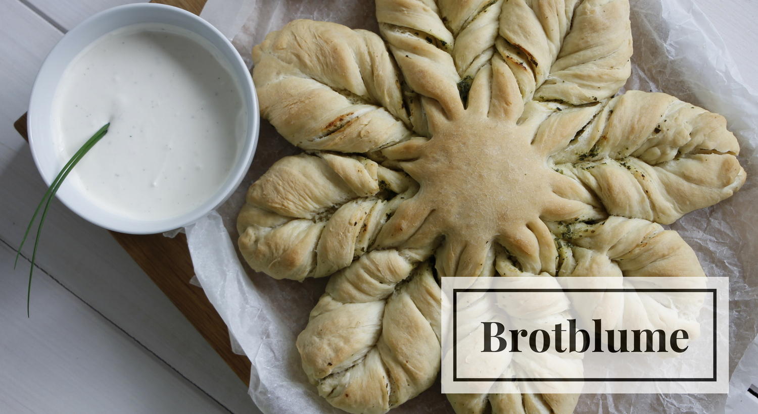 Grillrezept: Kräuterbutterblume mit Knoblauch-Dip - Lavendelblog