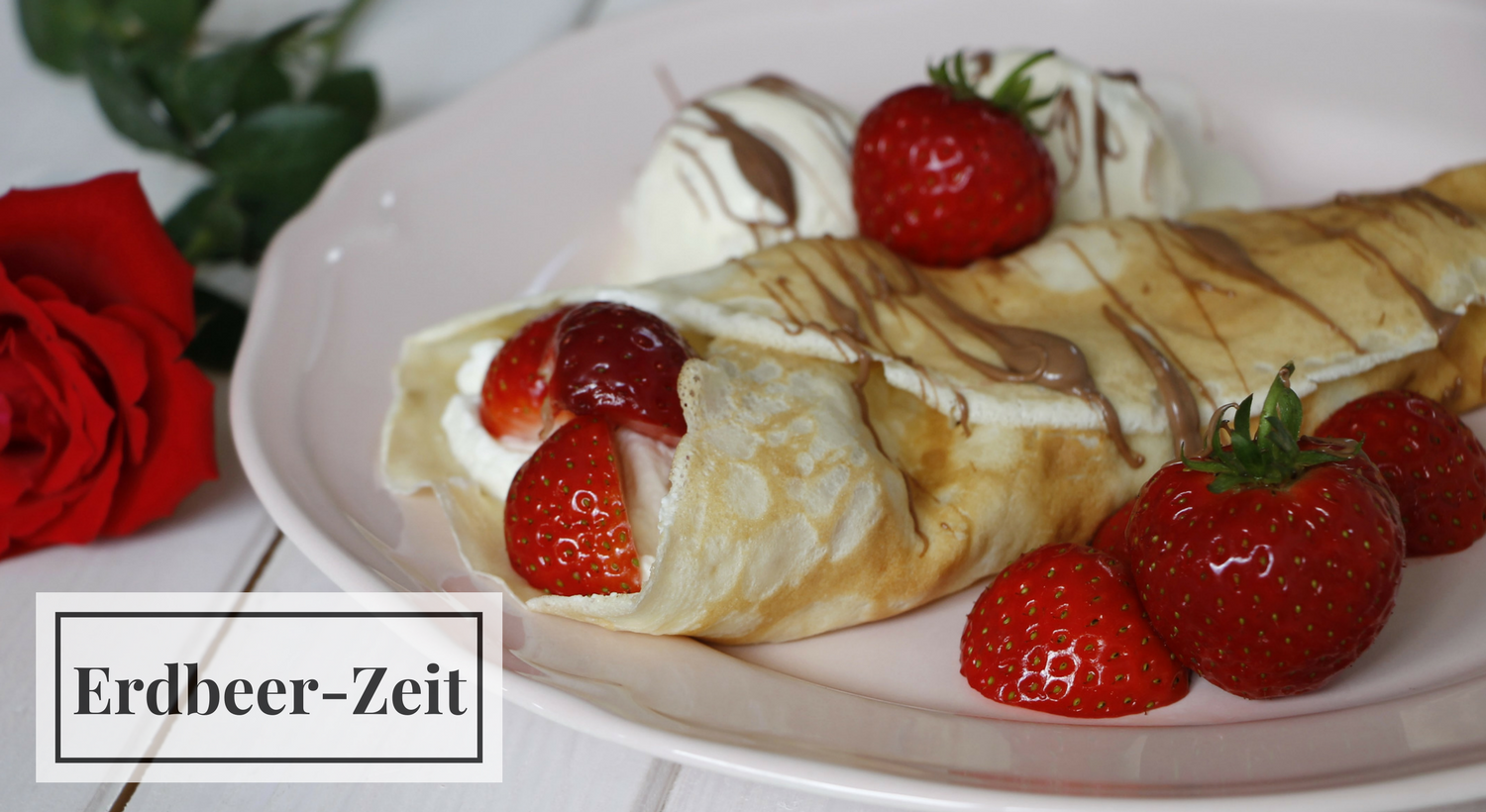 Sommer-Dessert: Crêpes mit Erdbeeren und Vanille-Sahne - Lavendelblog