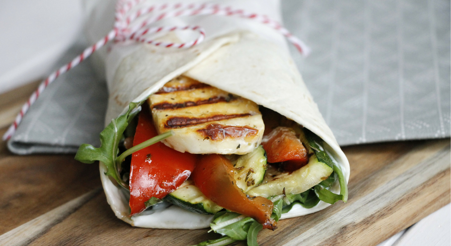 Rezept: Halloumi-Wraps mit gegrilltem Gemüse - Lavendelblog