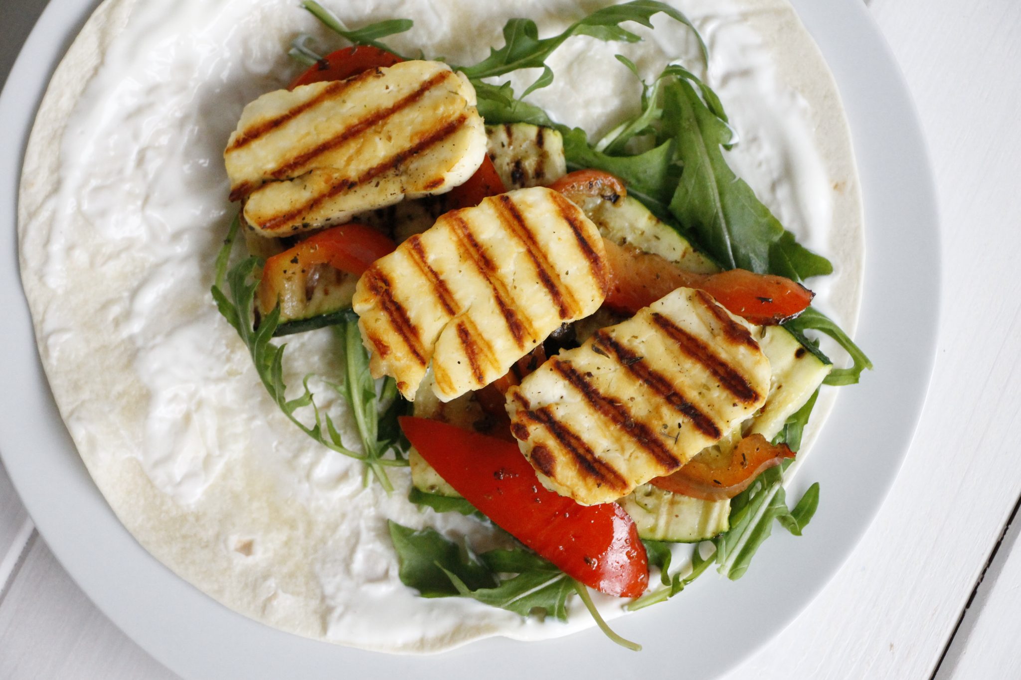 Rezept: Halloumi-Wraps mit gegrilltem Gemüse - Lavendelblog