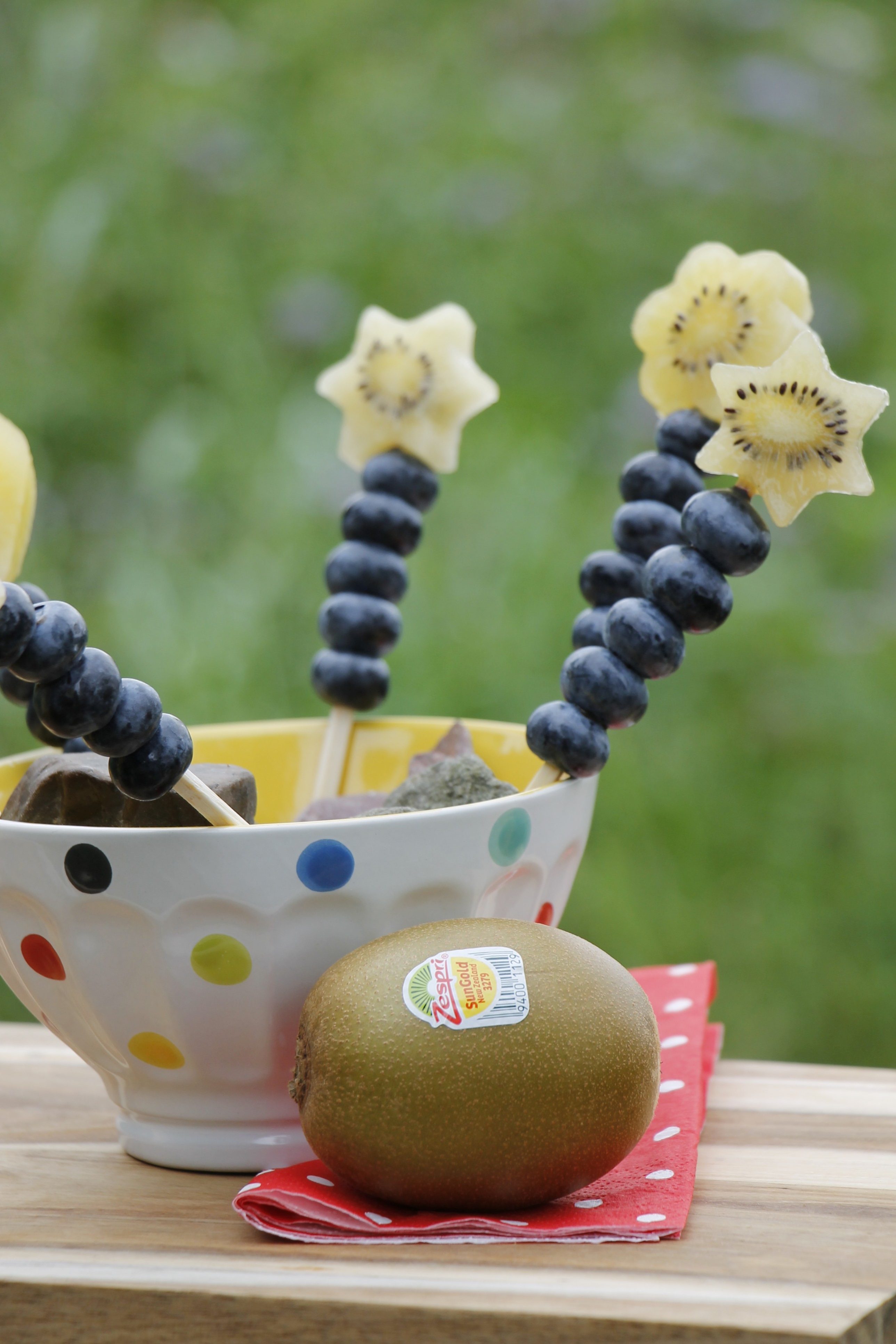 Obstspieße Kindergeburtstag Zespri - Lavendelblog