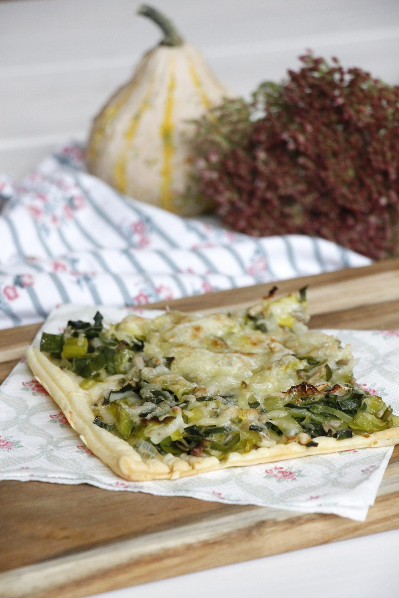Rezept: Porreekuchen mit Blätterteig - Lavendelblog