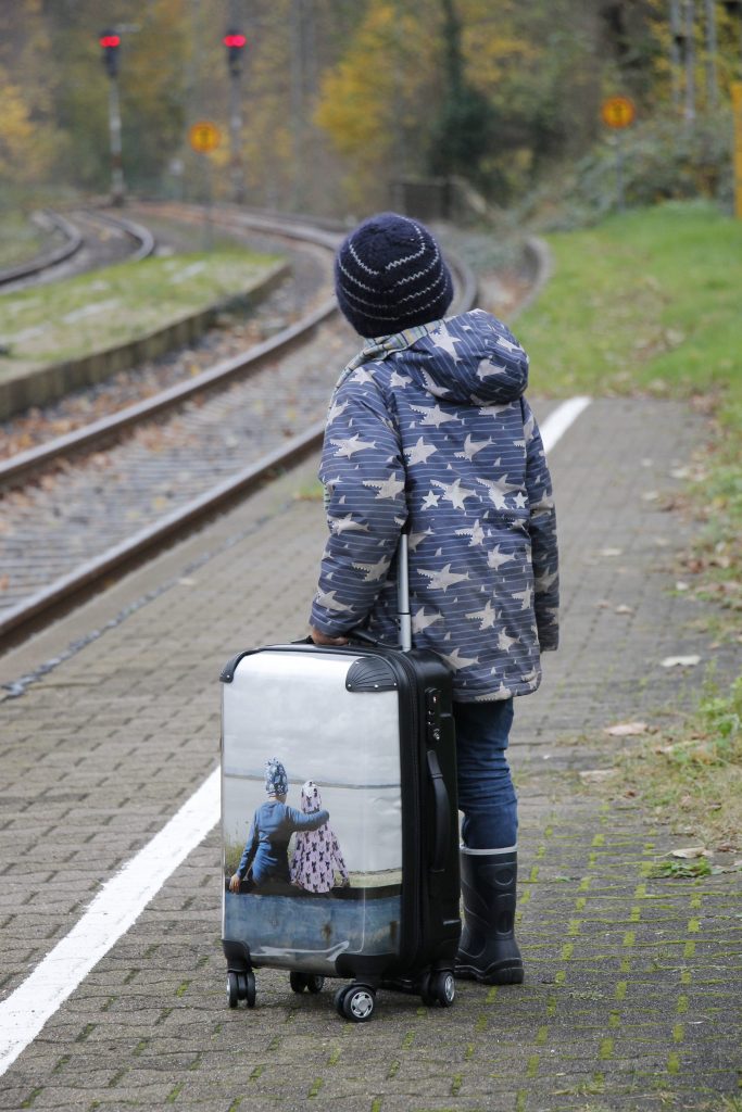 entspannt Bahn fahren mit Kind