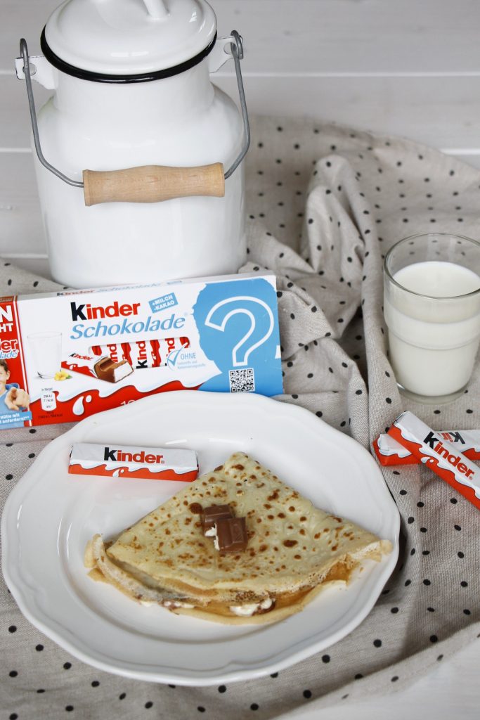 kinder Schokolade Crepes Rezept