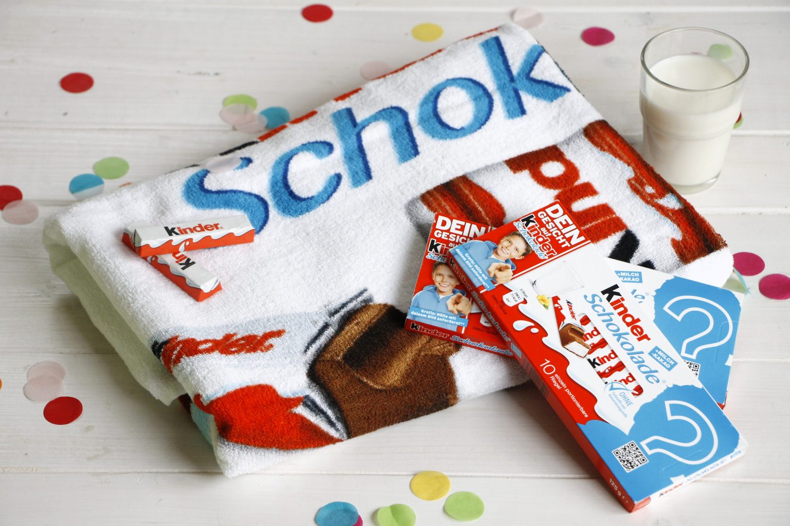 kinder Schokolade Gewinnspiel - kinder Schokolade Handtuch