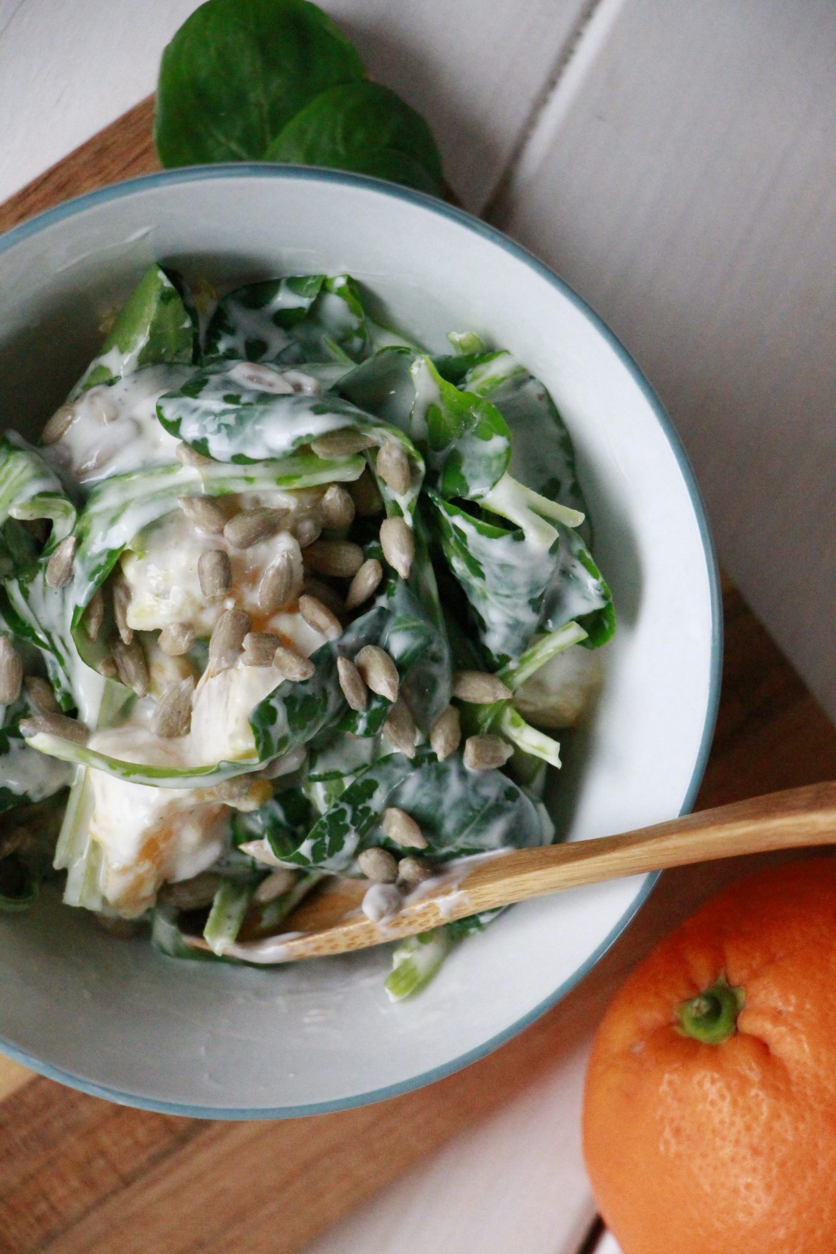 Wintersalat: Rezept für Feldsalat mit Orange und Joghurtsoße - Lavendelblog