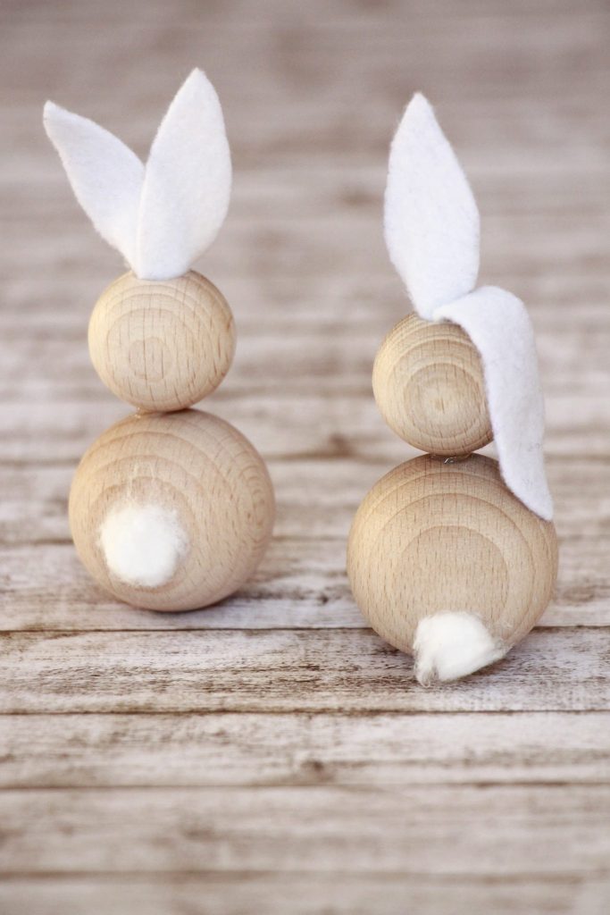 Bastelidee Ostern Holz-Osterhase