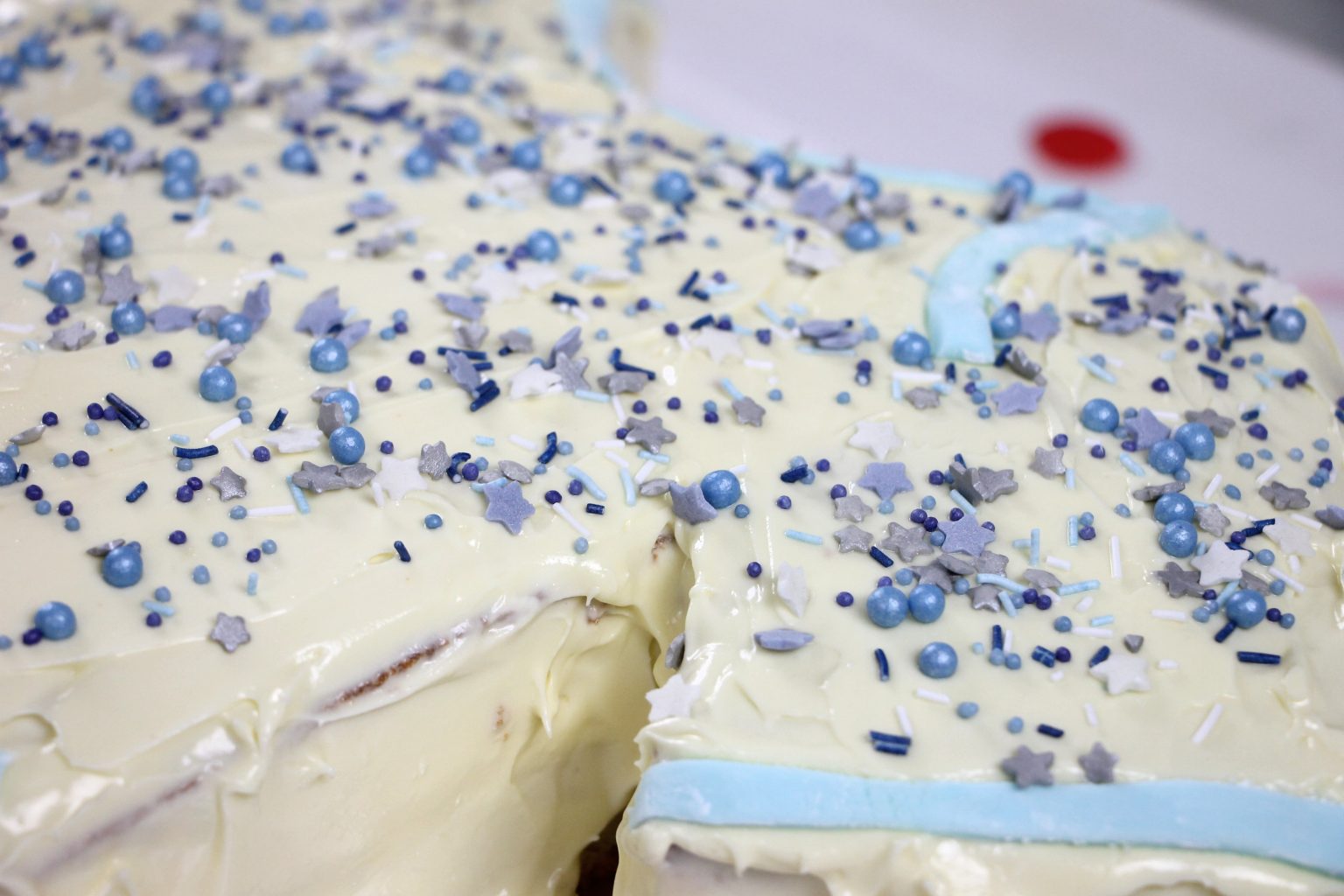 Babyparty Torte blau