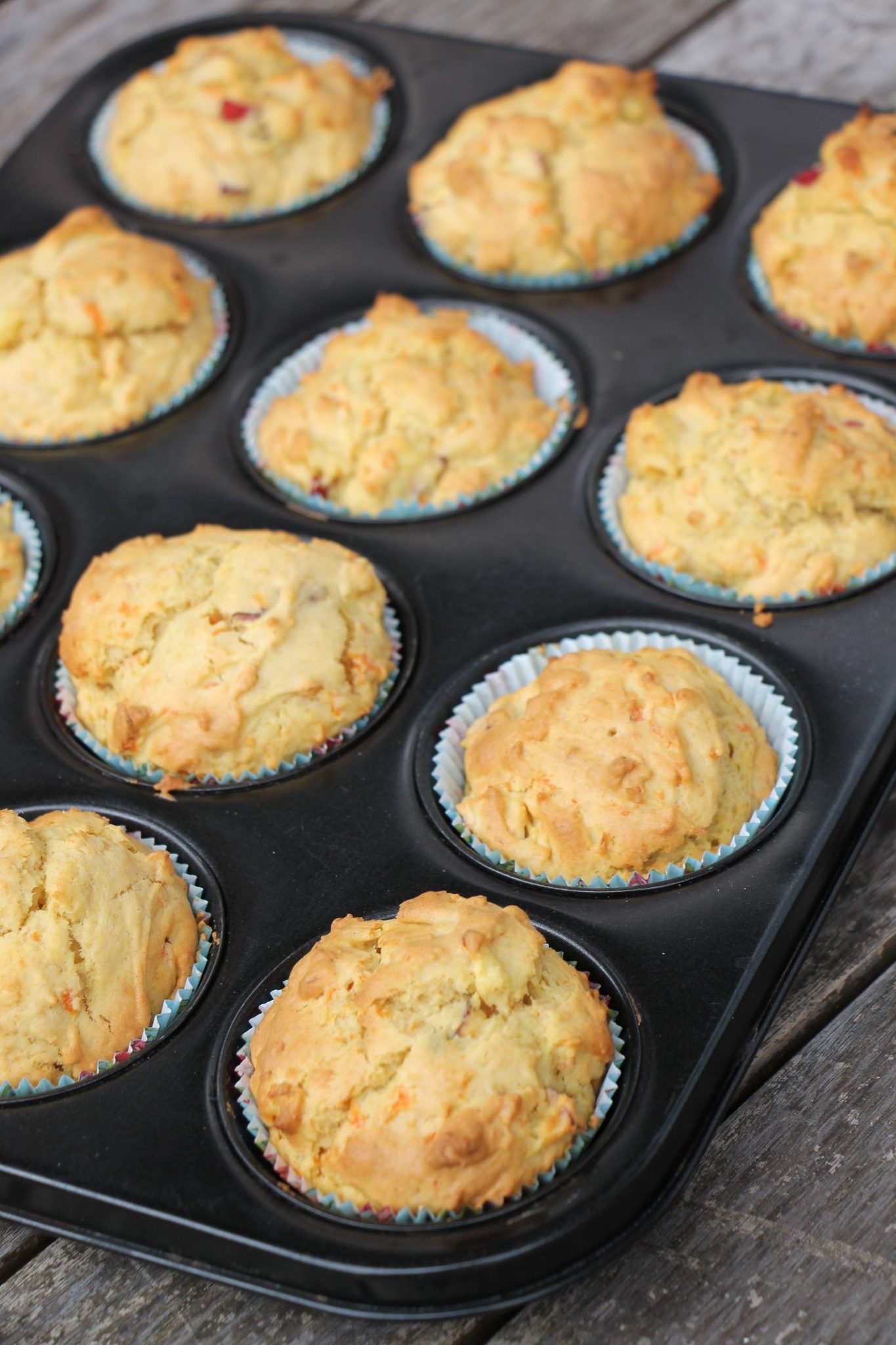 Gesunde Muffins ApfelMöhrenMuffins Lavendelblog