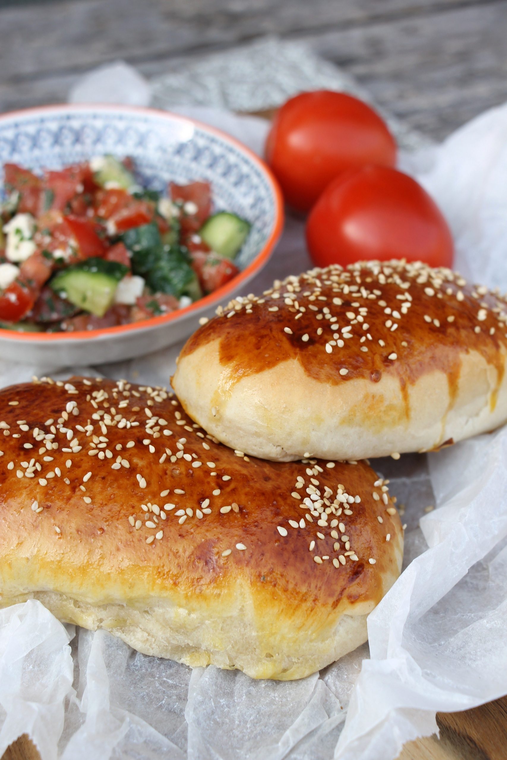 türkische Brötchen Rezept - Lavendelblog