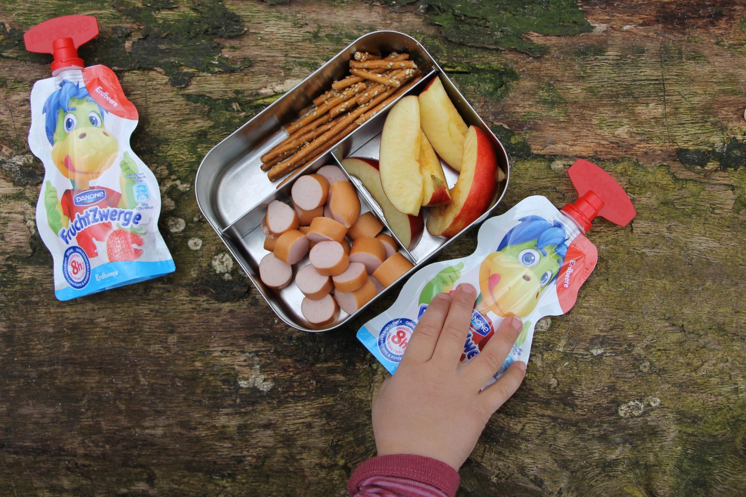 schnelle Snacks für Kinder Ideen FruchtZwerge