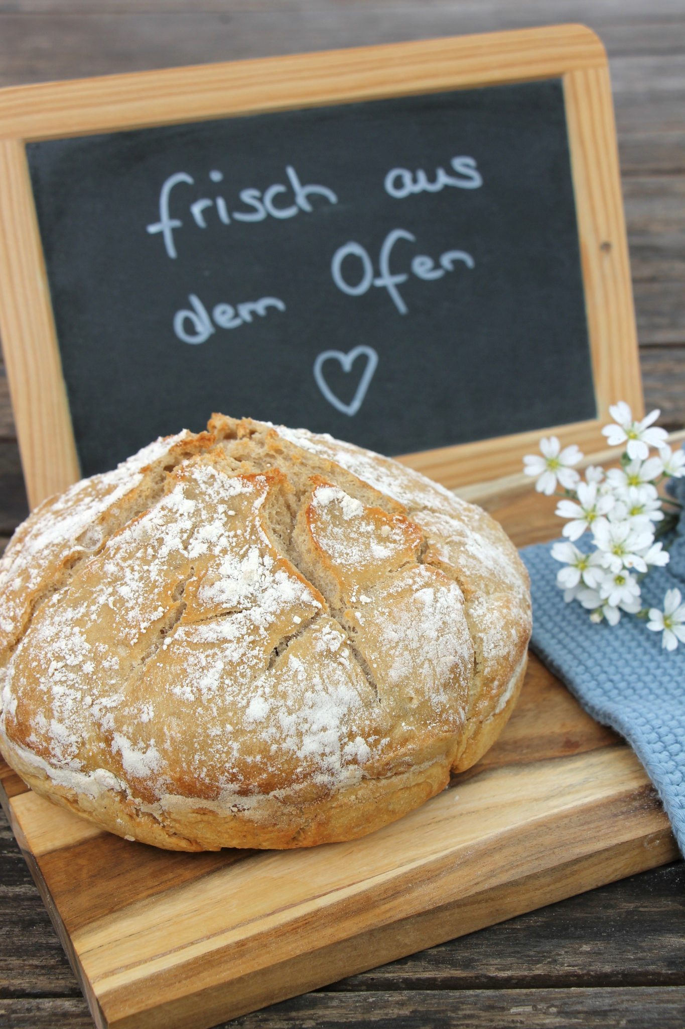 Einfaches Weizenbrot: Rezept für ein Weißbrot - Lavendelblog