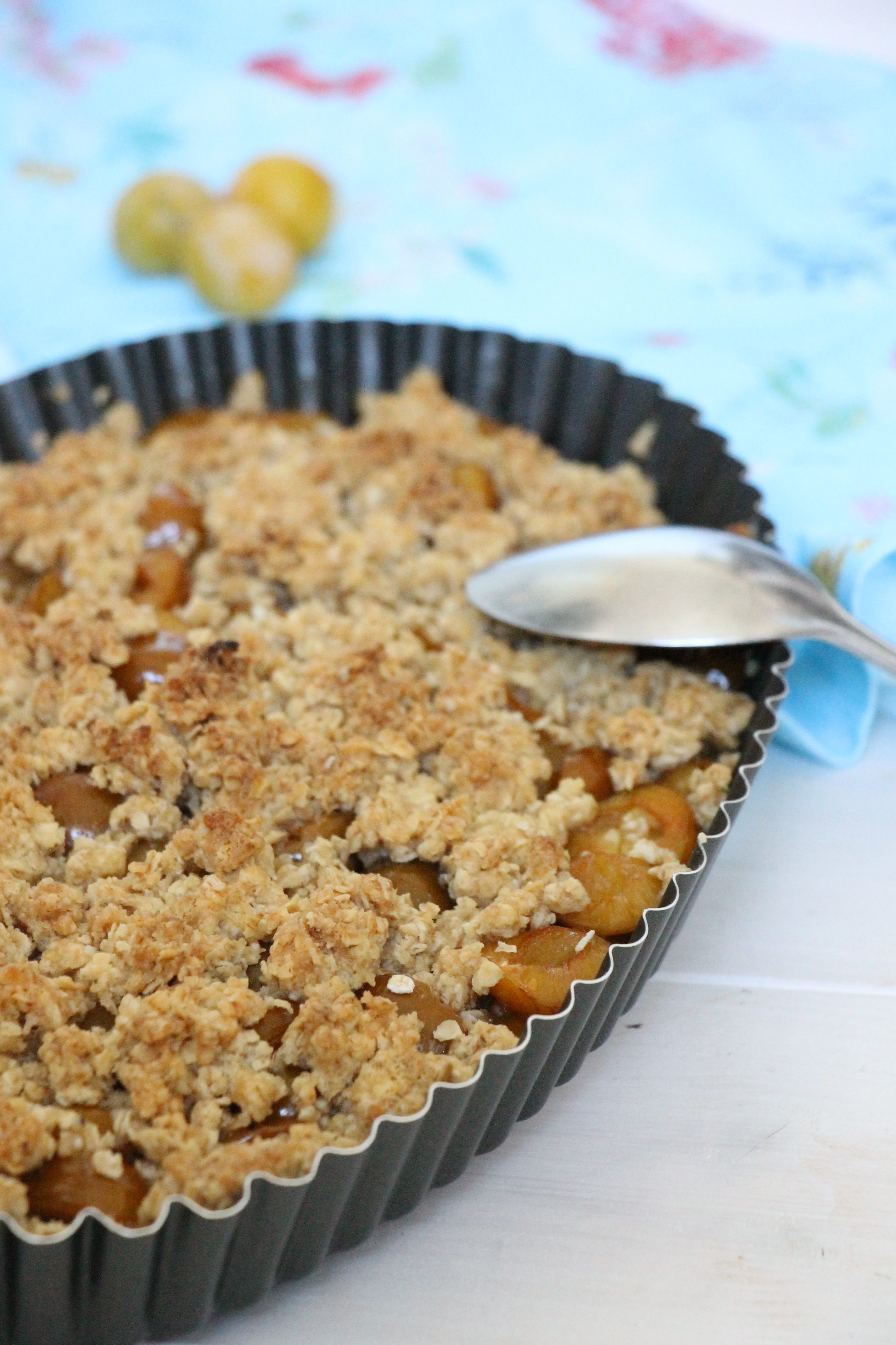 Crumble mit Haferflocken Rezept - Lavendelblog