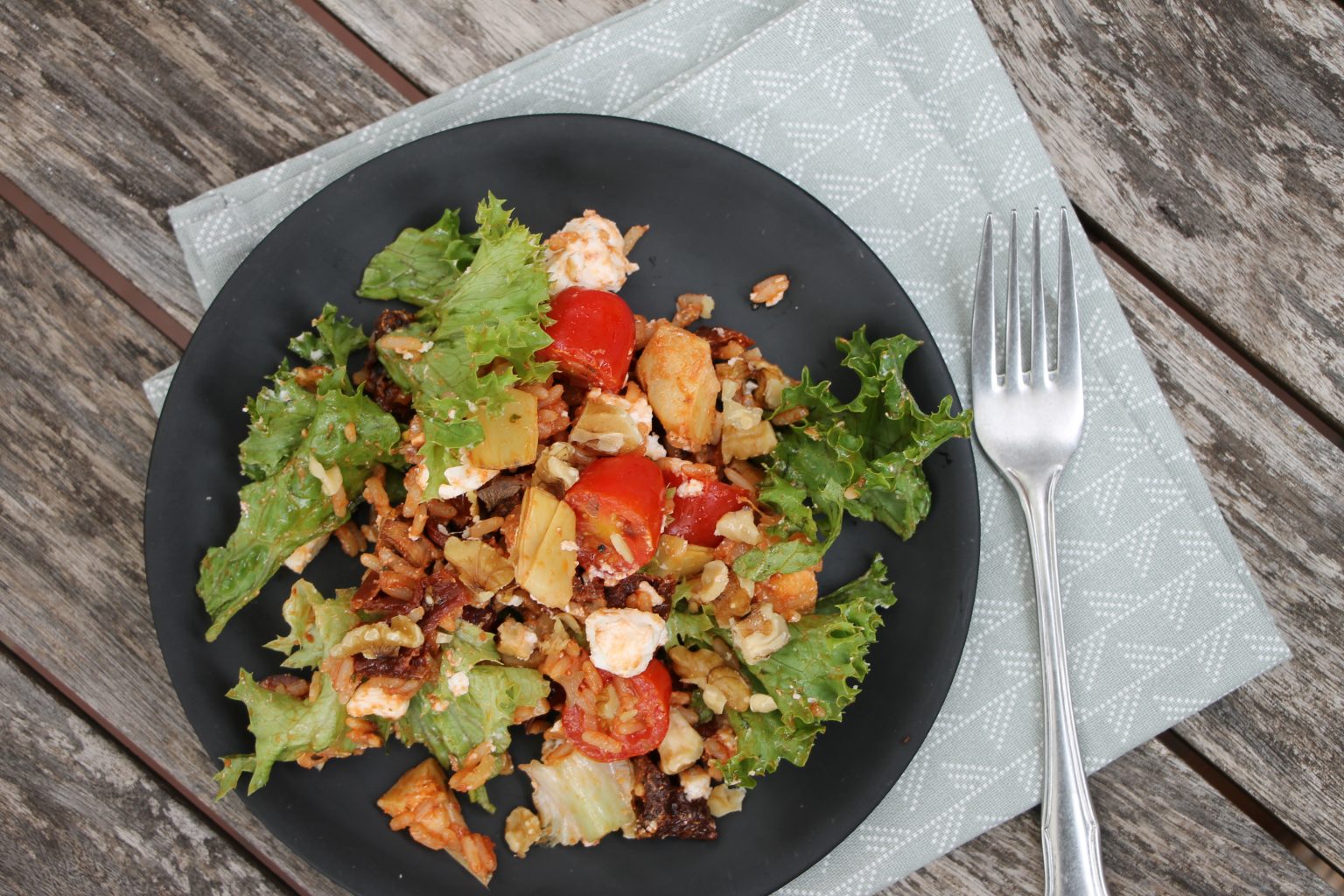 Vegetarischer Reissalat: Rezept für einen mediterranen Salat - Lavendelblog