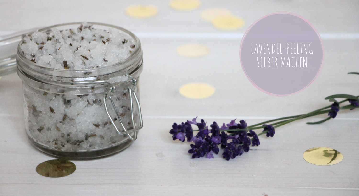 Peeling selber machen Lavendel