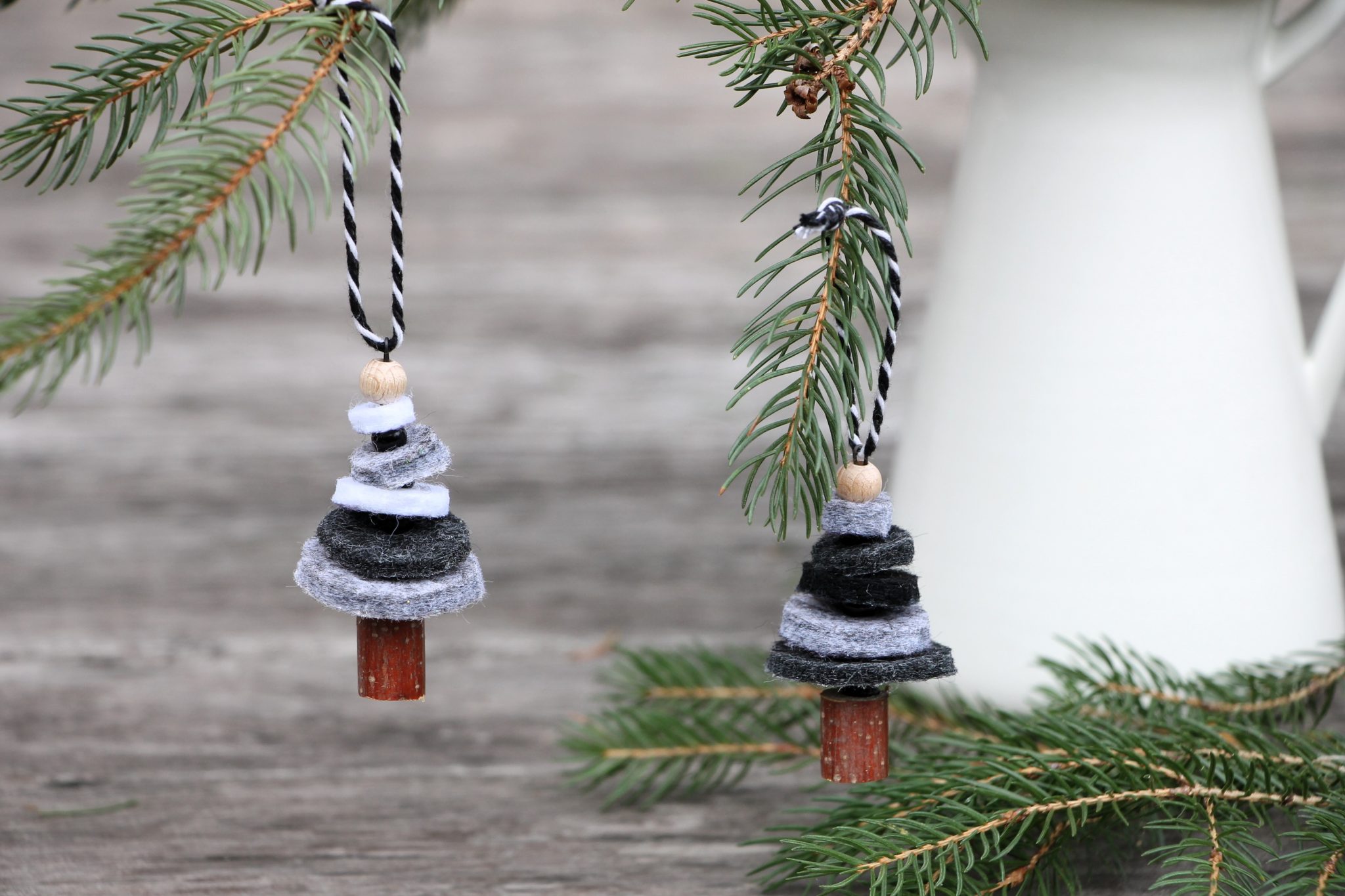 FilzTannenbäume als Weihnachtsdeko oder Tannenbaumschmuck Lavendelblog