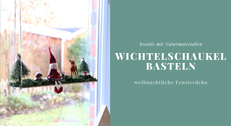 Wichtelschaukel Fensterdeko Weihnachten