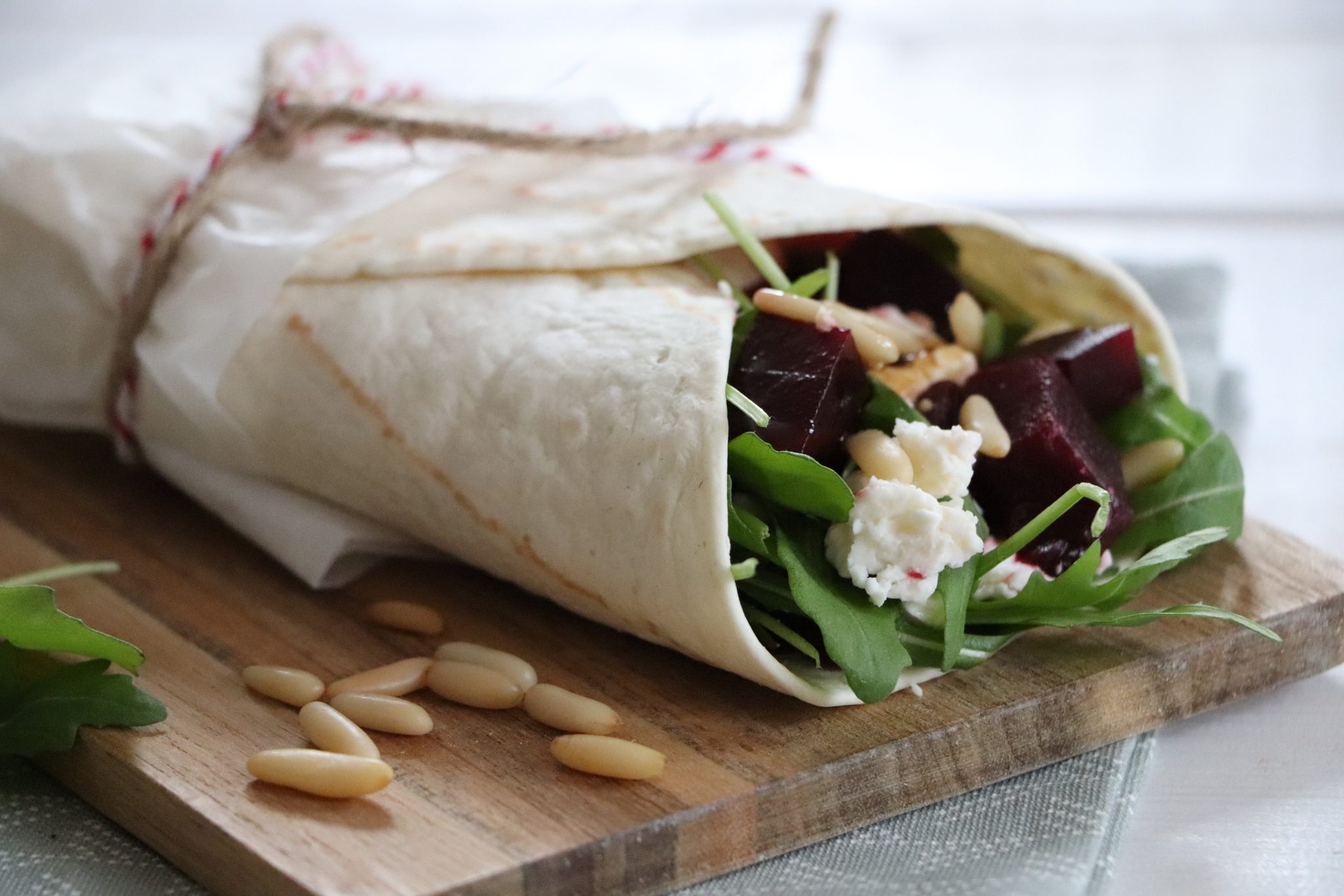 Rezept Rote Bete Wraps mit Schafskäse und Rucola Lavendelblog