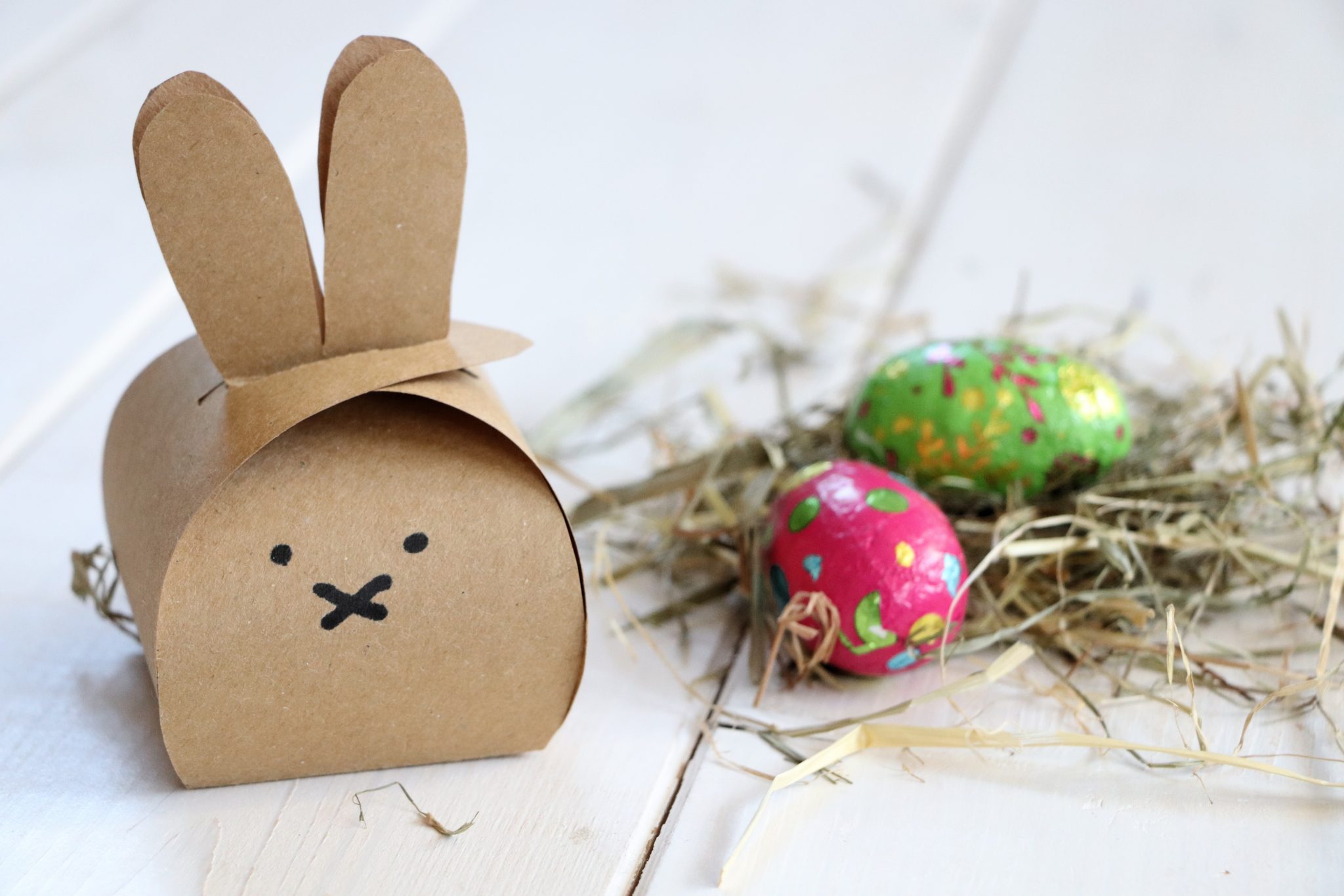 Oster-DIY: Hasen-Schachtel falten (inkl. Freebie) - Lavendelblog