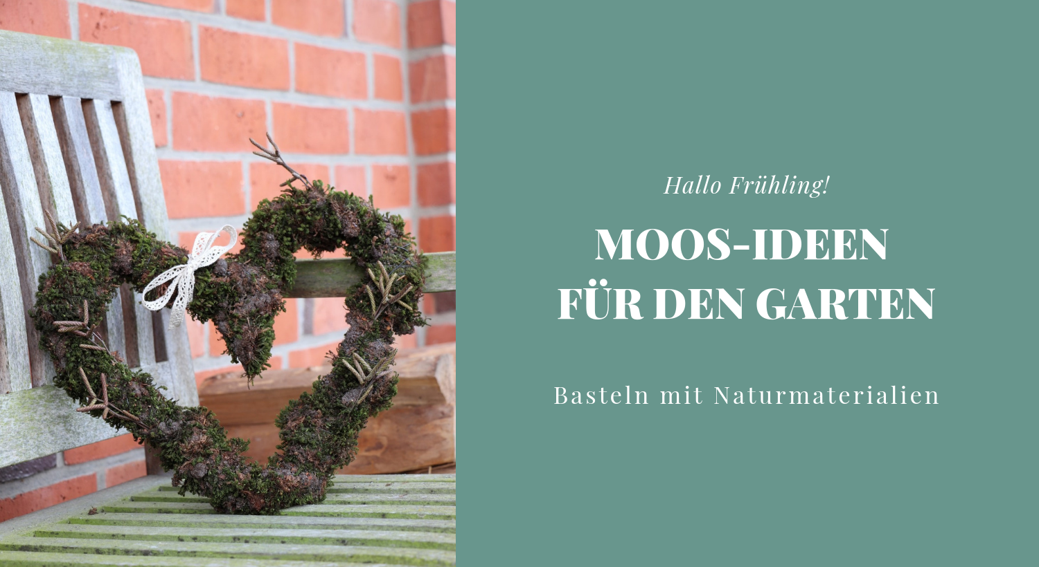 Moos Ideen Fur Den Garten Moosherz Binden Und Backform Bepflanzen