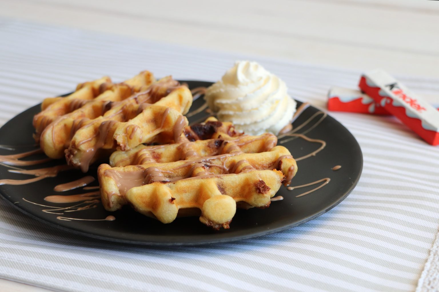 Kinderschokolade Waffeln Rezept