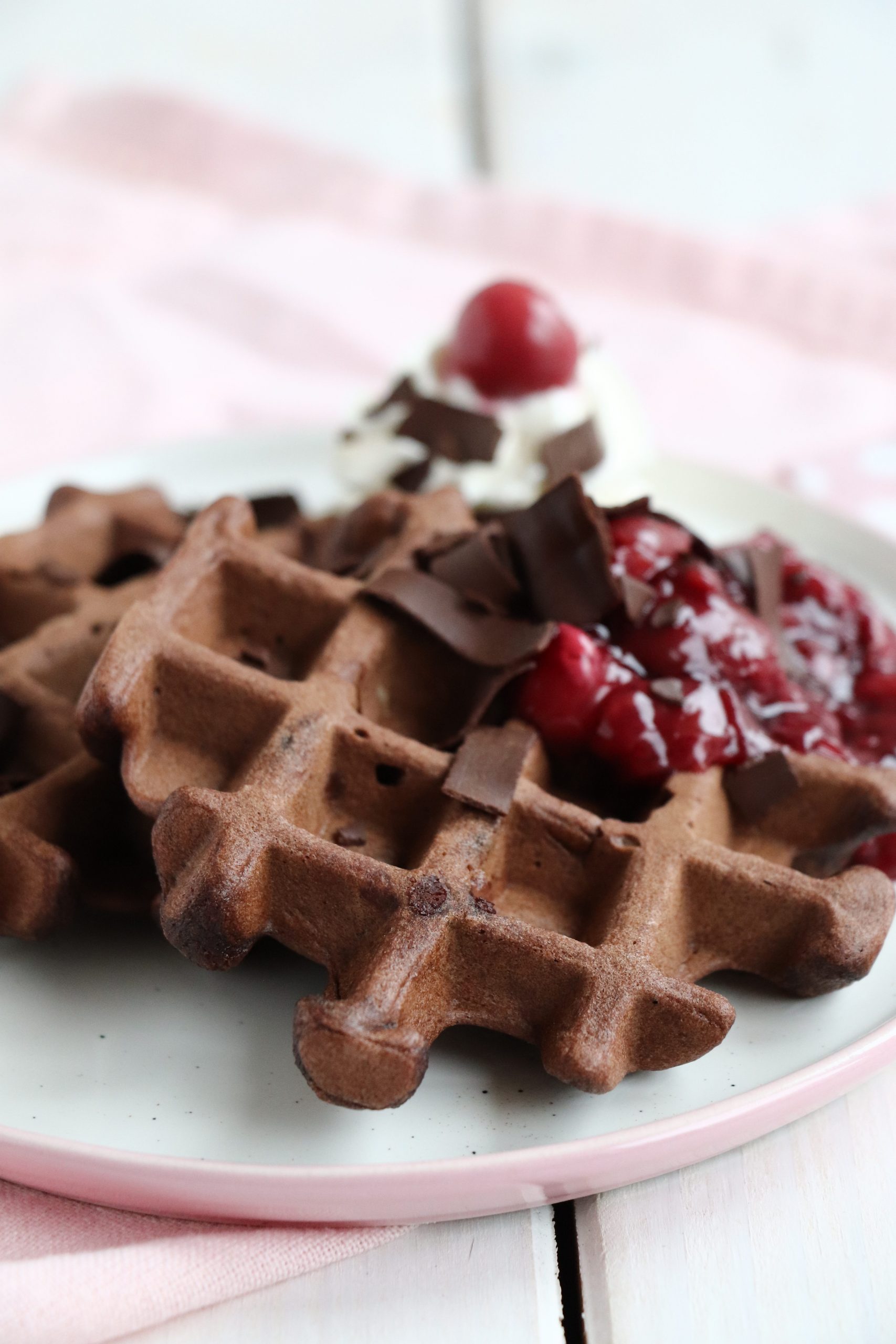 Rezept: Schwarzwälder-Kirsch-Waffeln - Lavendelblog