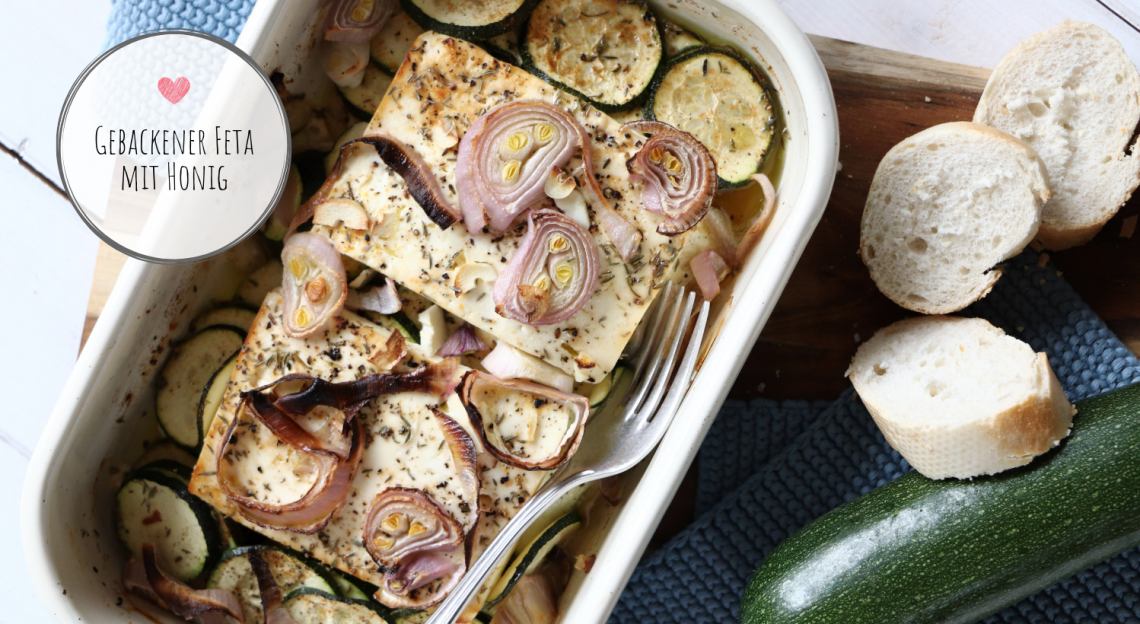 Rezept: Gebackener Schafskäse mit Zucchini - Lavendelblog