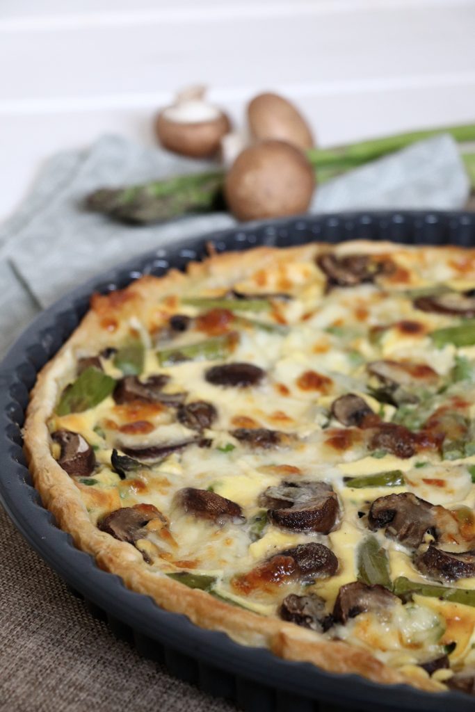 herzhafte Tarte Rezept mit Pilzen