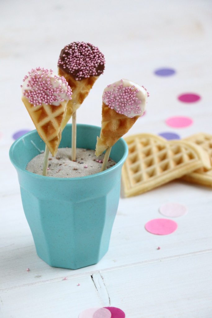 Eis-Waffeln Fingerfood Idee