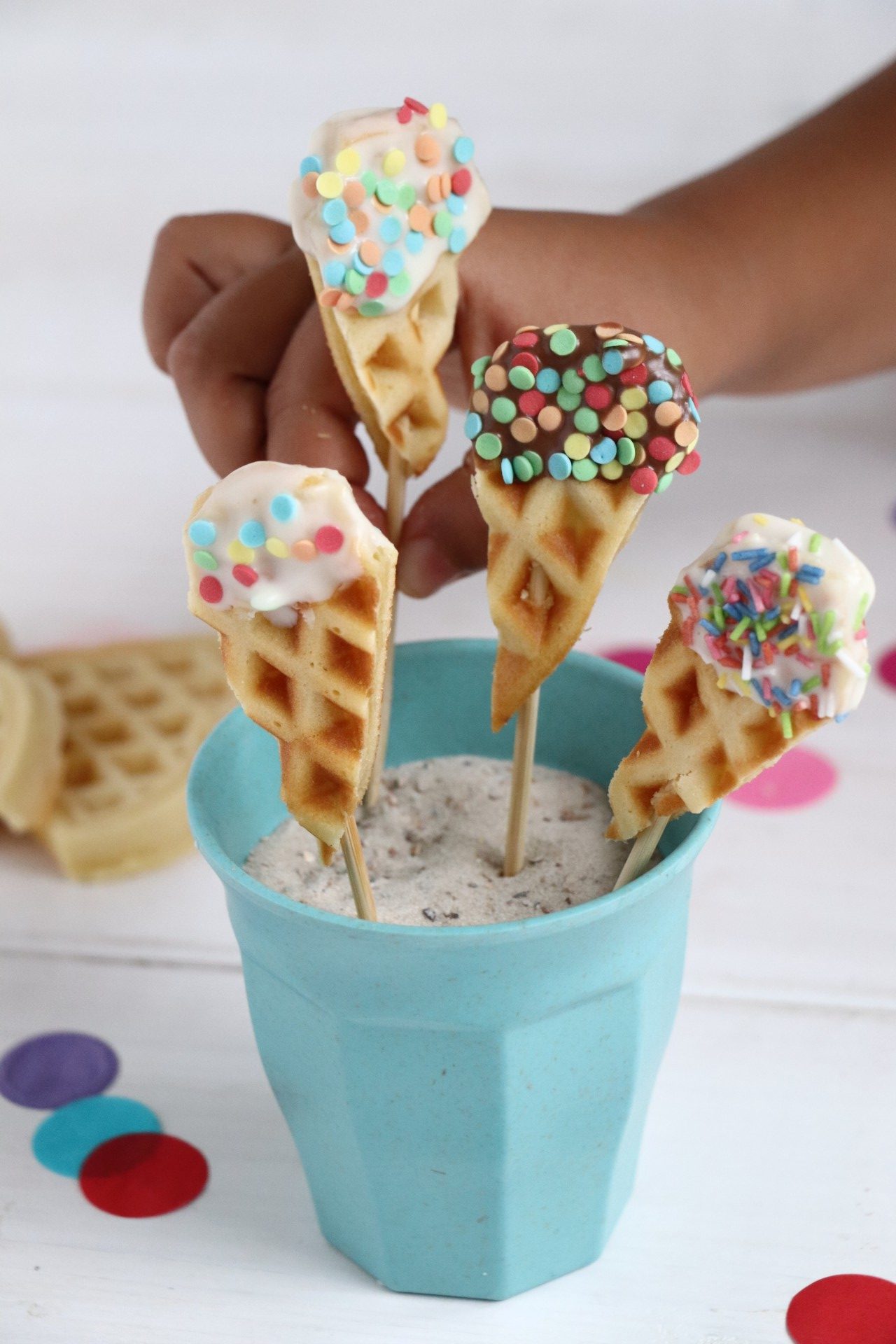 Eis Waffeln backen - Lavendelblog