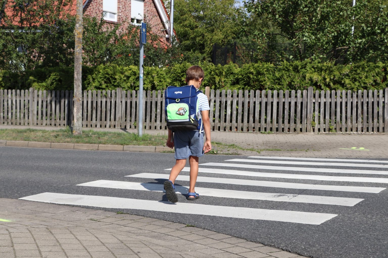 Verkehrsregeln lernen Schulkinder