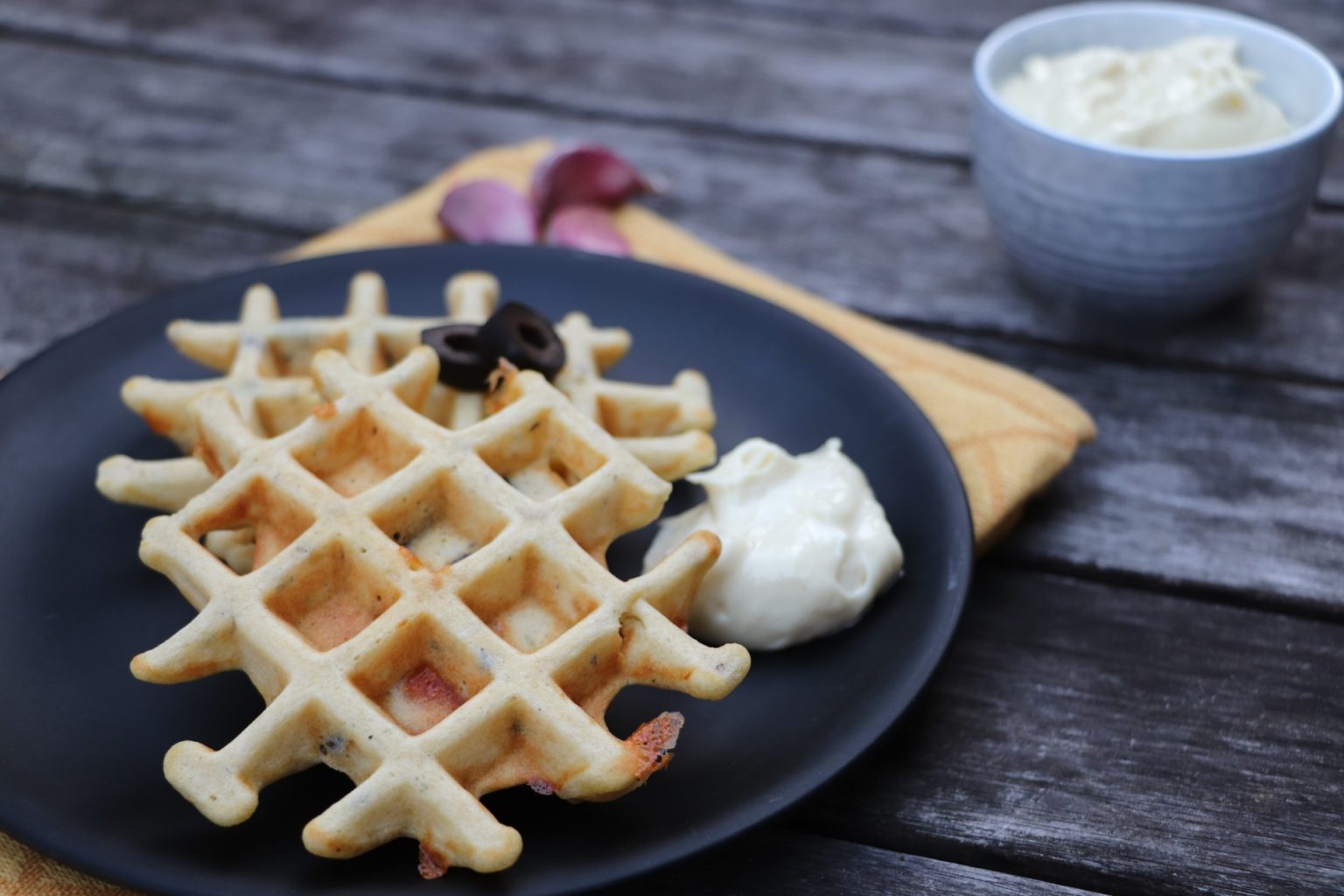 herzhafte Waffeln Rezept