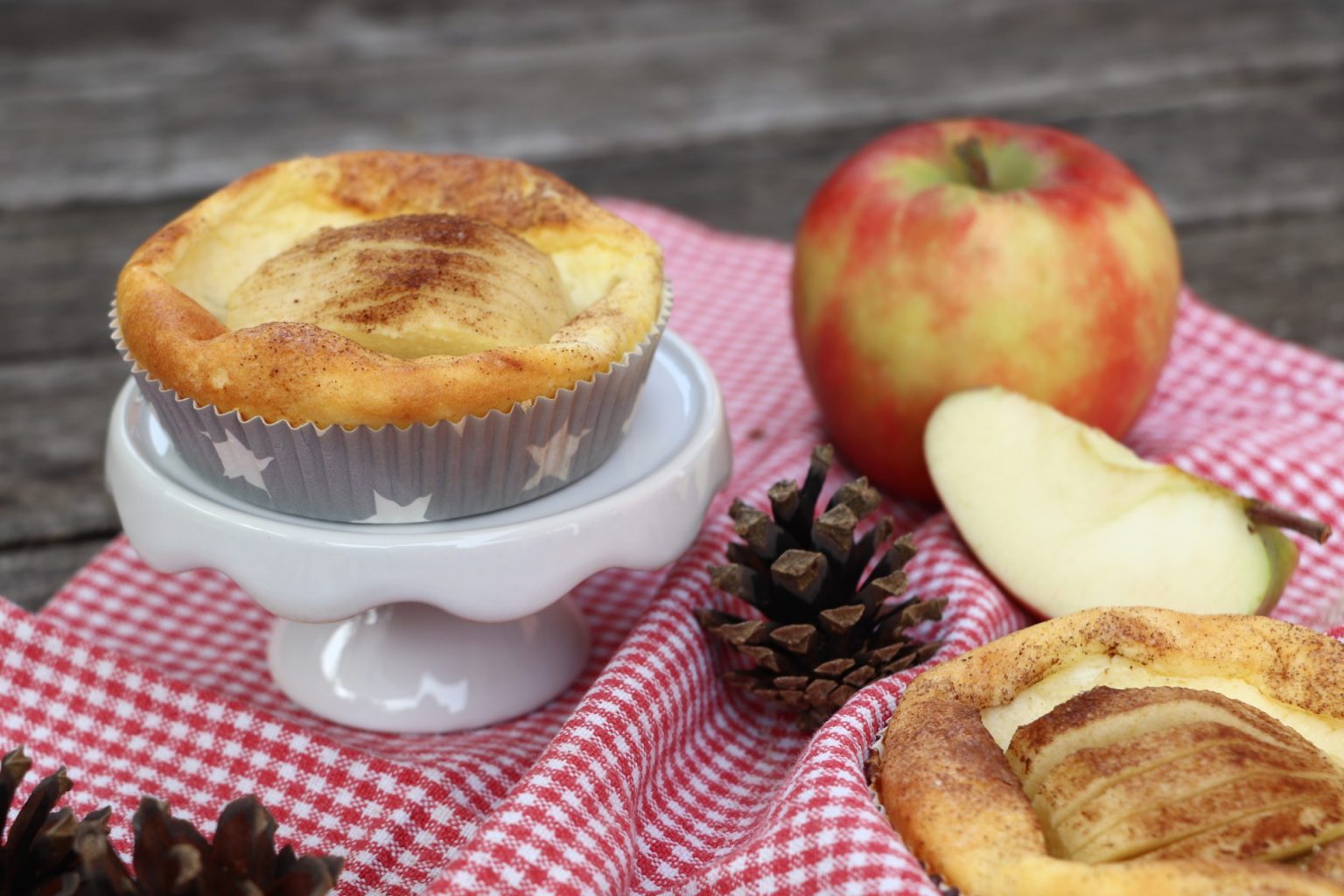 Rezept: Apfel-Törtchen mit Quark - Lavendelblog