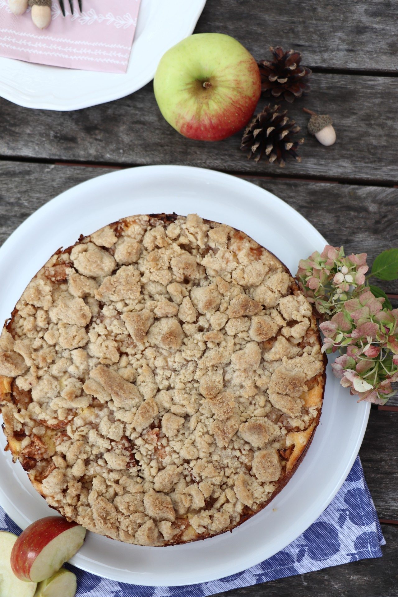 Rezept Apfel-Käsekuchen mit Streusel - Lavendelblog