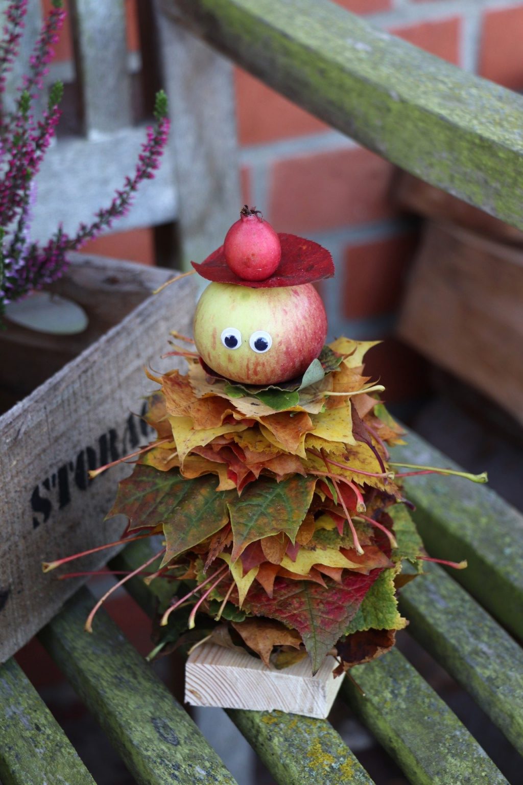 HerbstDIY Blättermännchen basteln mit Kindern Lavendelblog