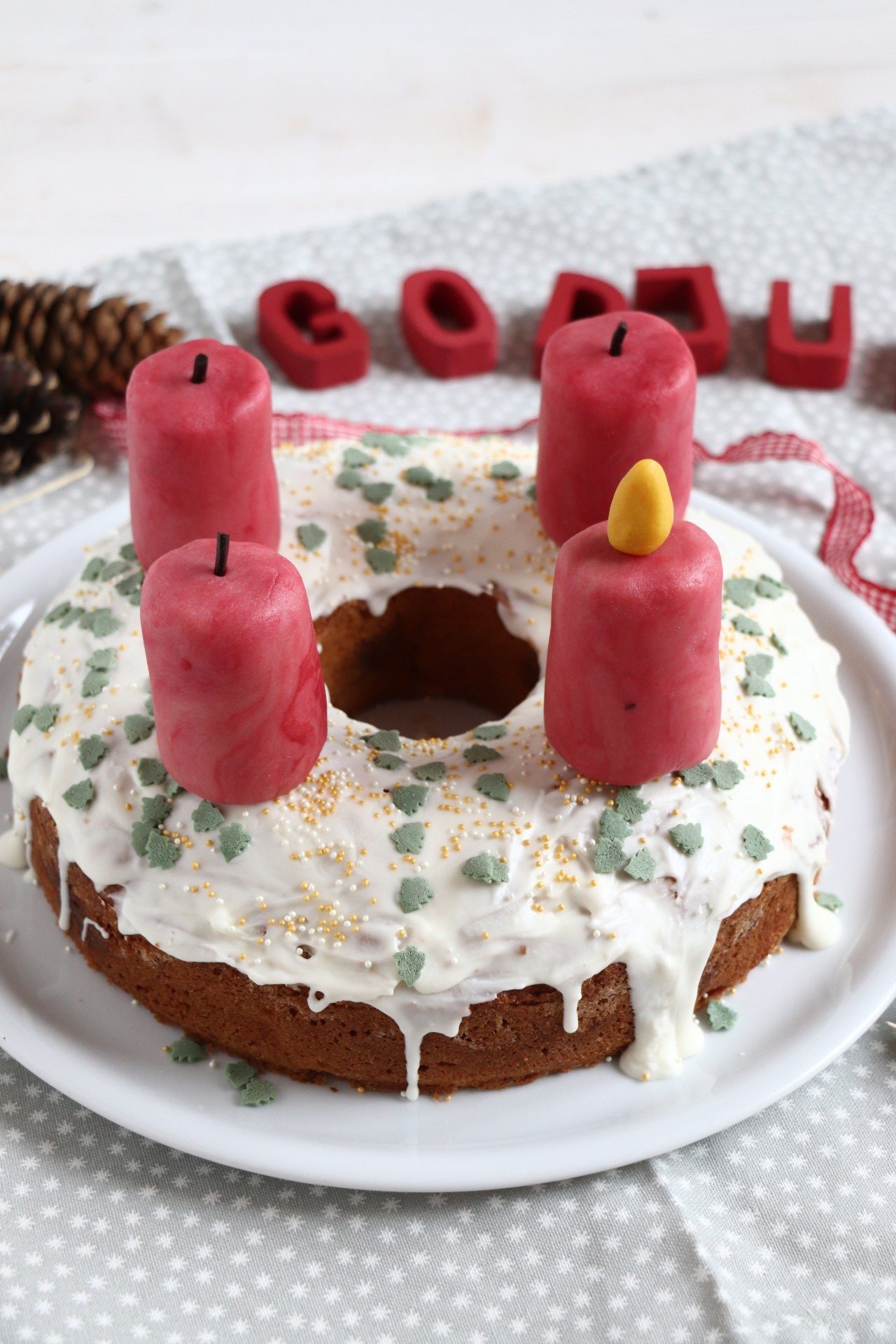 Adventskranz-Kuchen: Rezept zum ersten Advent - Lavendelblog