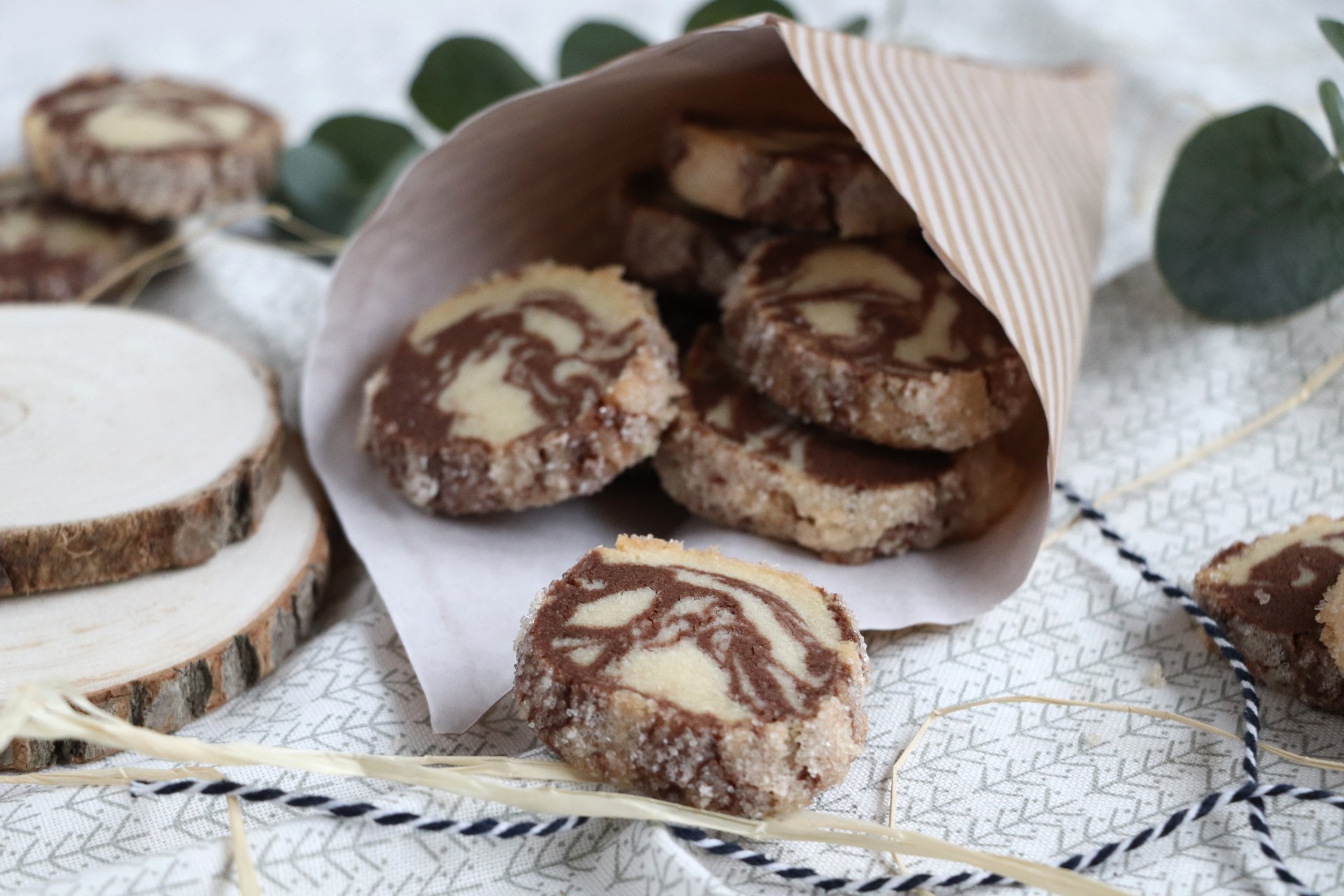 Rezept: Heidesand-Plätzchen (schwarz-weiß) - Lavendelblog