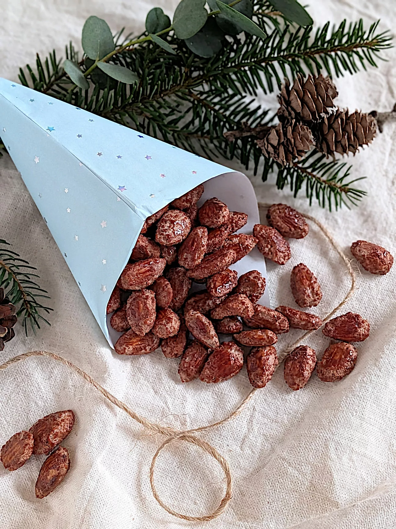 gebrannte Mandeln selber machen Rezept mit wenig Zucker