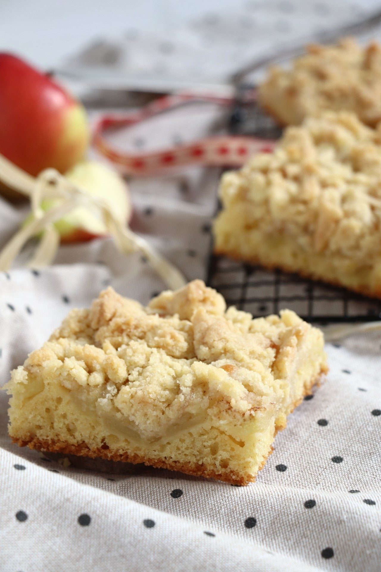 Apfelkuchen Streusel Rezept einfach - Lavendelblog