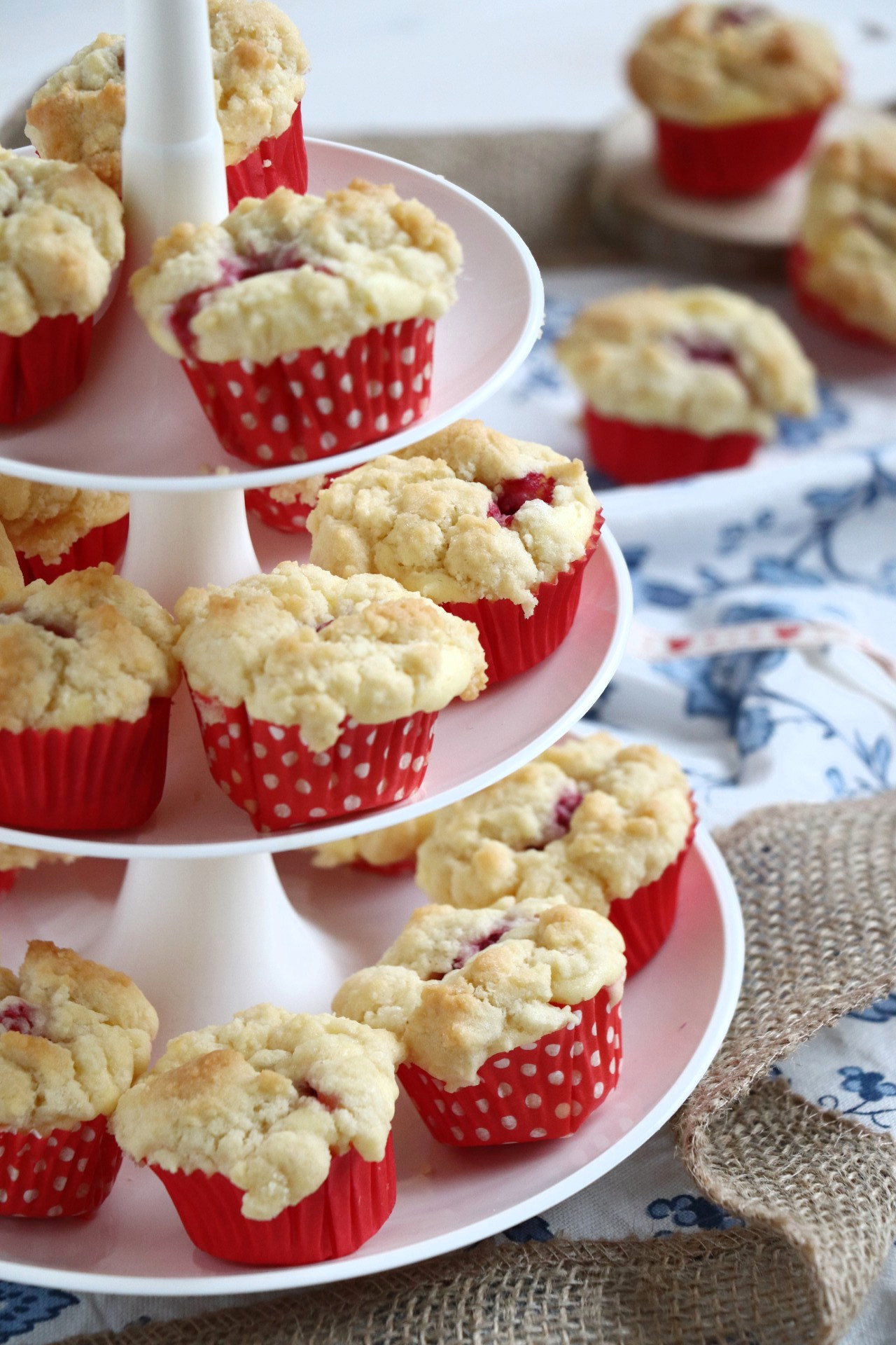 Käsekuchen-Muffins mit Streuseln - Lavendelblog