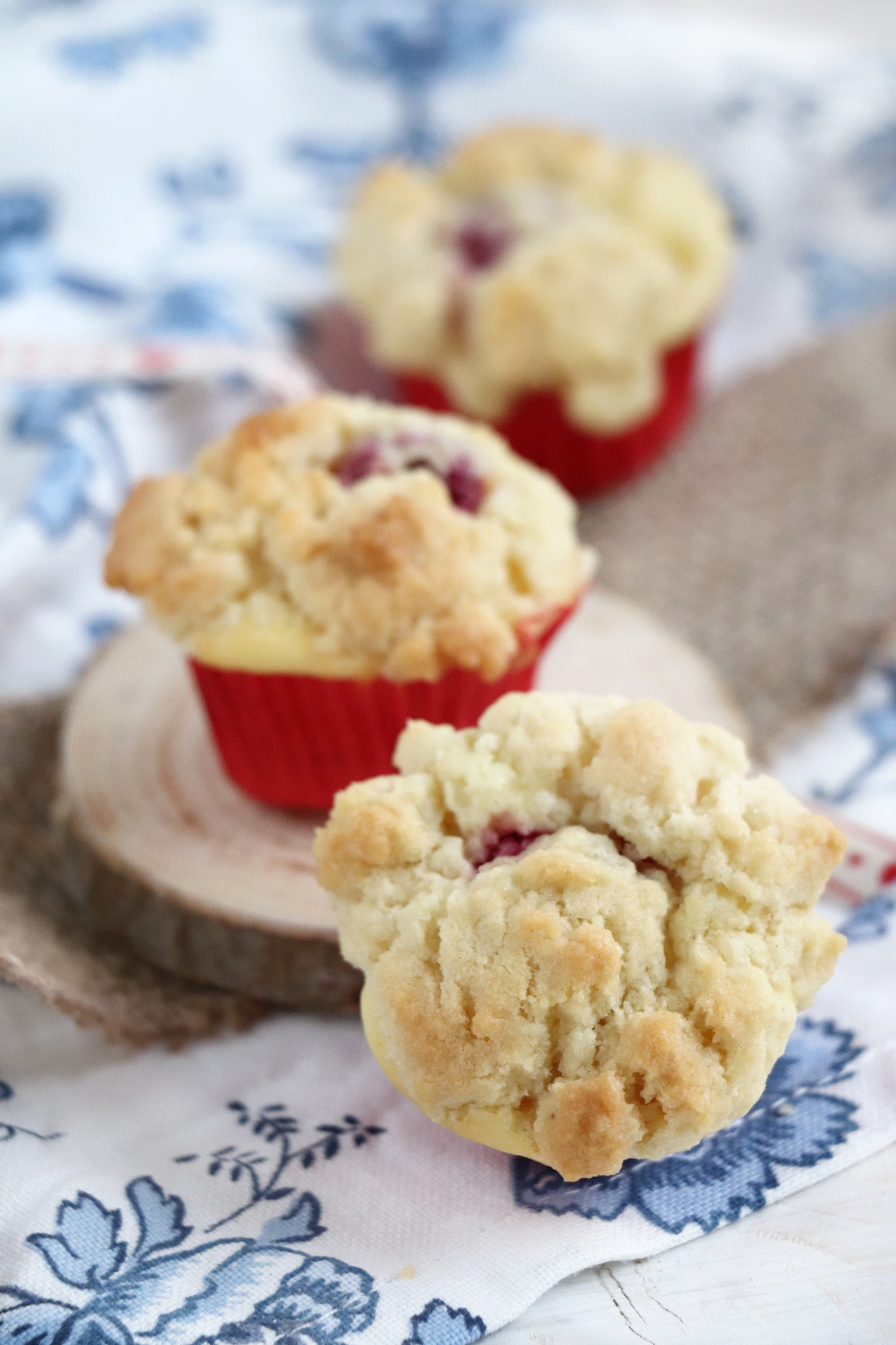 Käsekuchen-Muffins mit Streuseln - Lavendelblog