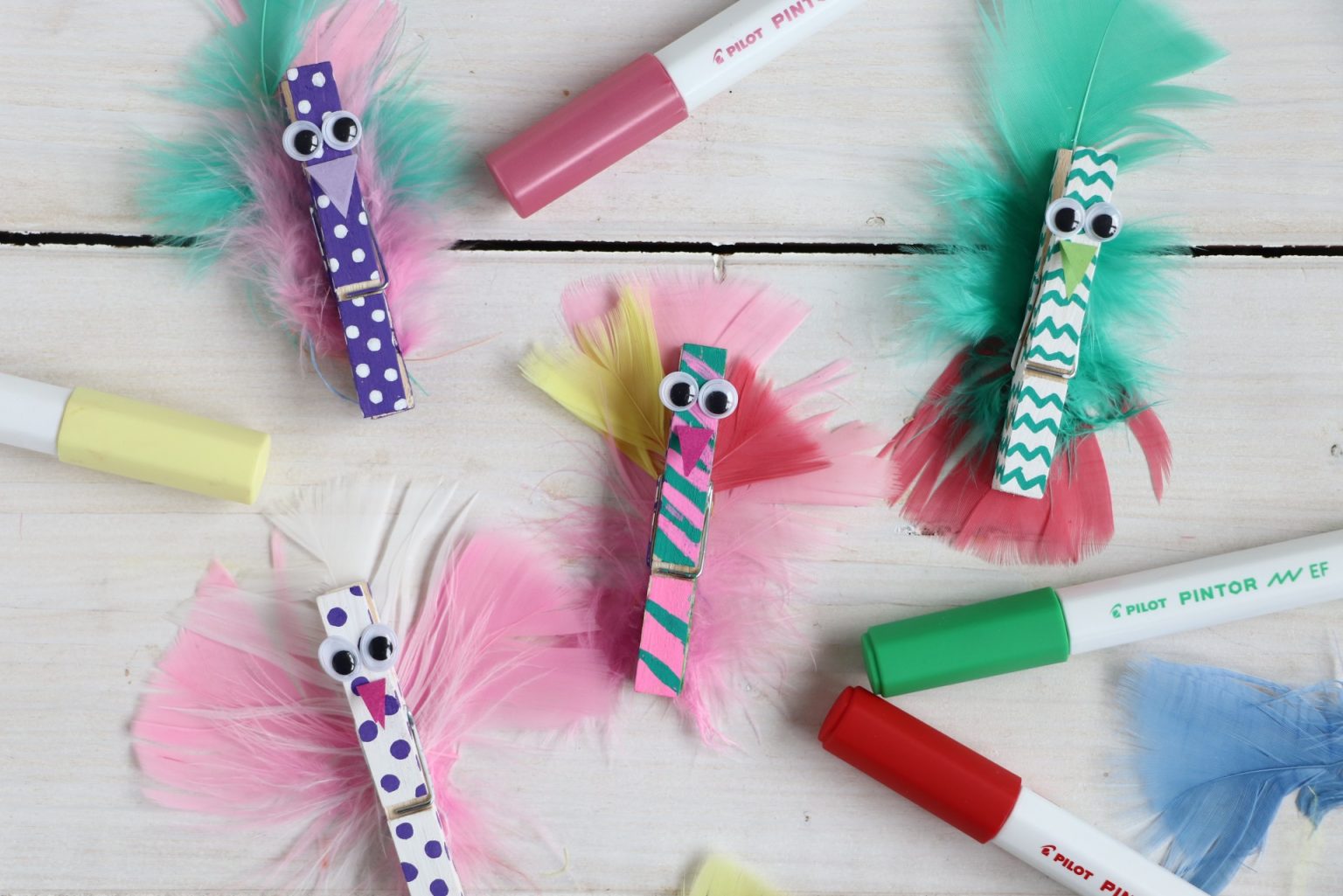 DIY für Kinder: Wäscheklammer-Tiere basteln - Lavendelblog