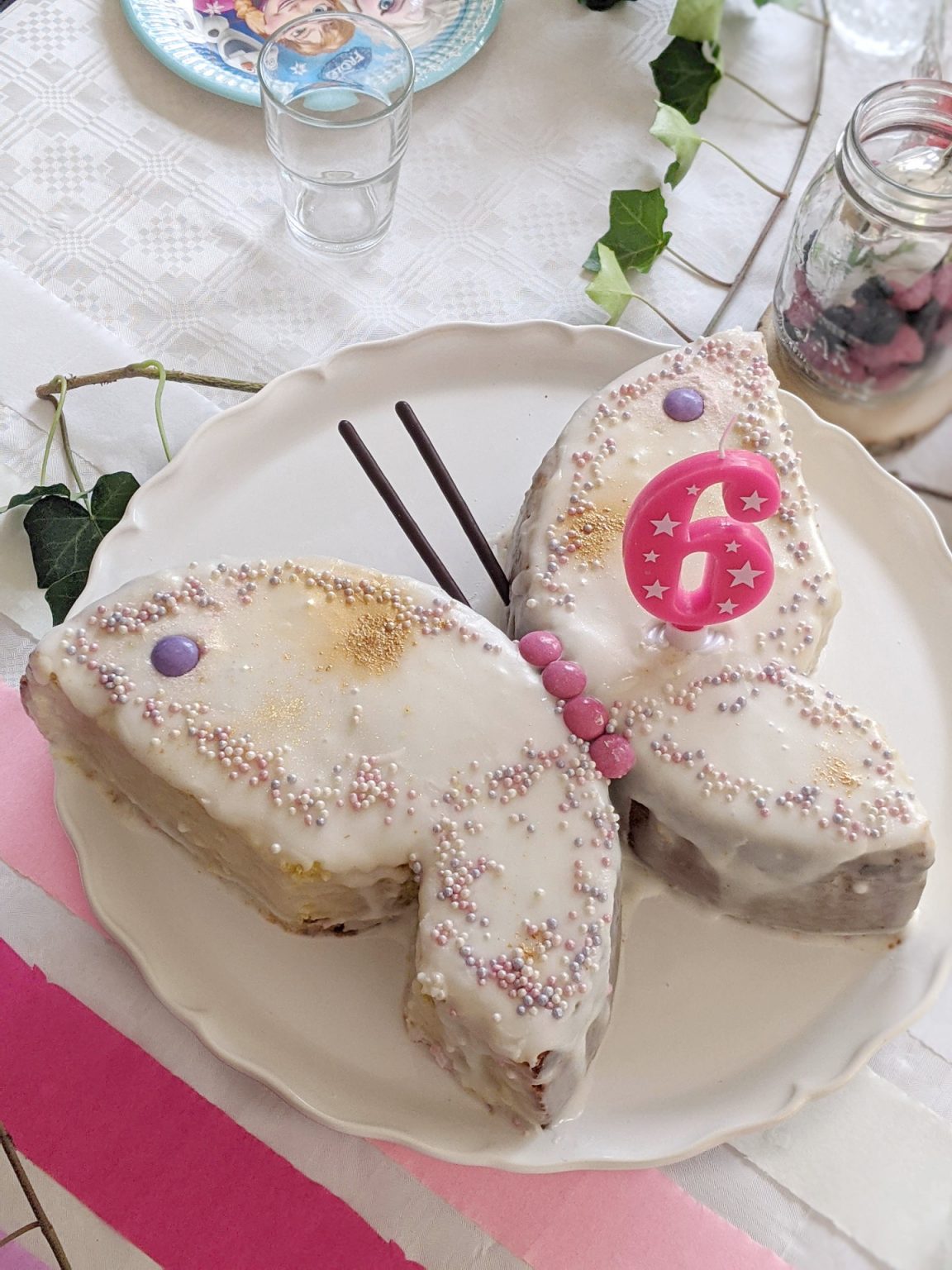 Schmetterlingskuchen - schneller Geburtstagskuchen - Lavendelblog