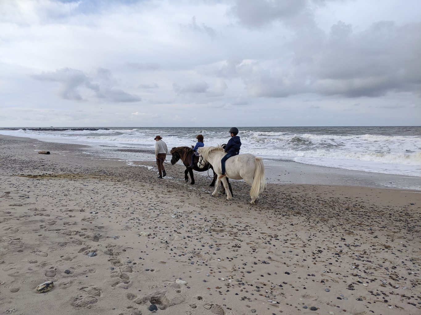 Reiten am Strand Dänemark